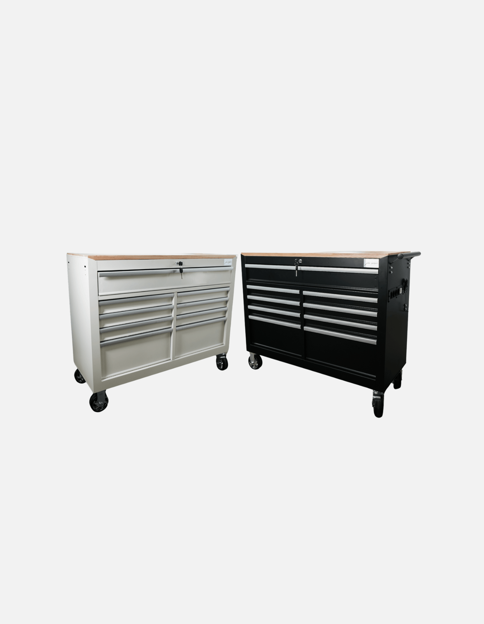 Barber Rollwagen Pro XL mit UV Sterilisation und Holz Arbeitsplatte