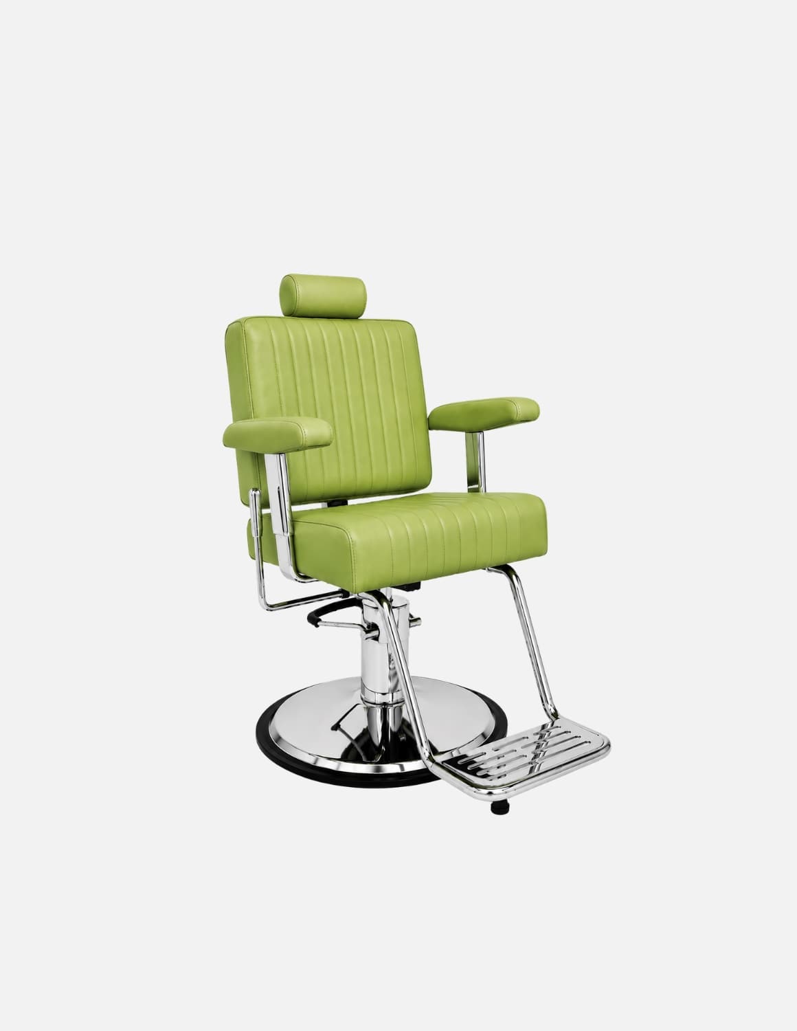 The Wire Unisex Barber & Hairdressing Chair in Leaf Green