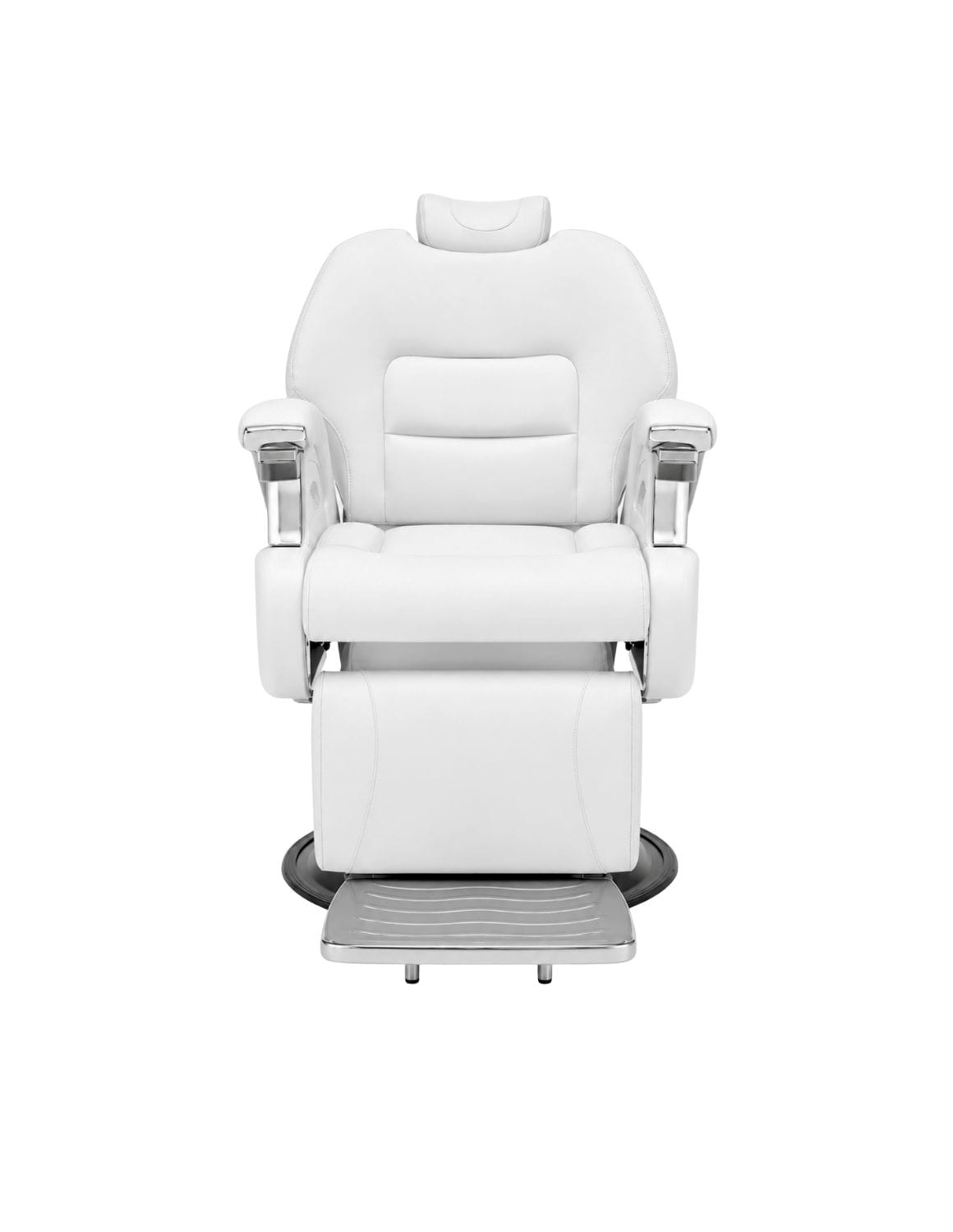JBS e-Prestige 1.0 Weiß — Vollelektrischer Barberstuhl & Friseurstuhl mit elektrischer Höhenverstellung, elektrischer Neigung & Memory-Funktion | Premium-Stuhl für Barbershop, Friseursalon & Studio