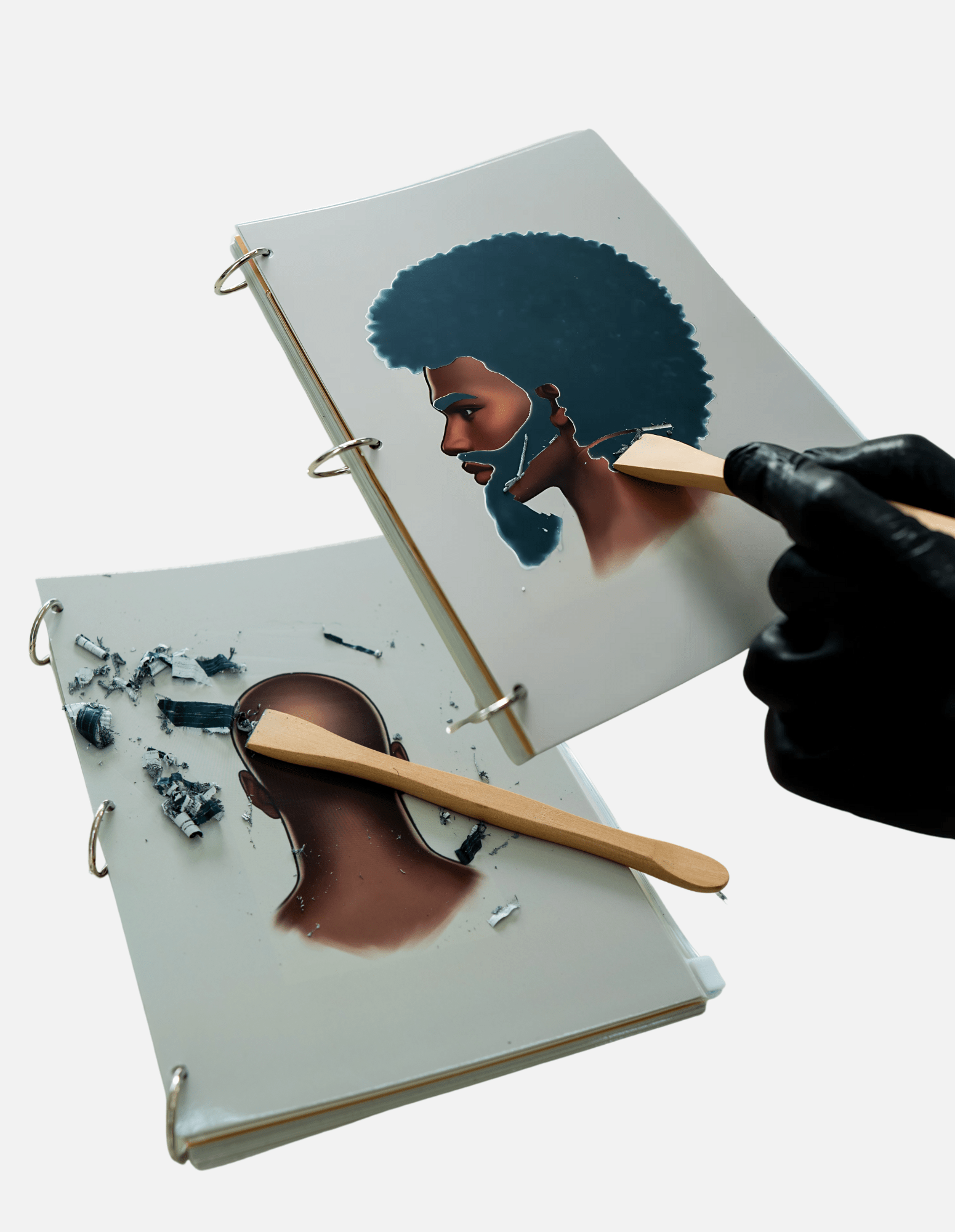 The Barber Scratchbook Vol. 1 Barbiere Parrucchiere Bambini "Libro da Grattare" – Libro Interattivo per Imparare, Rilassarsi & Divertirsi