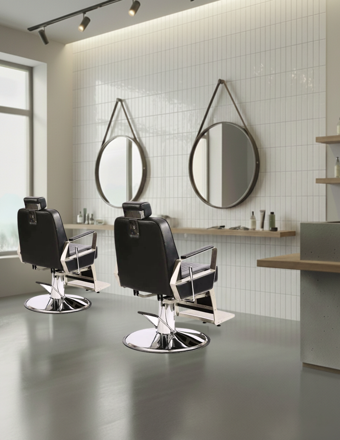 Dekorative, selbstklebende Metallwandfliesen für Friseursalons und Kosmetikstudios