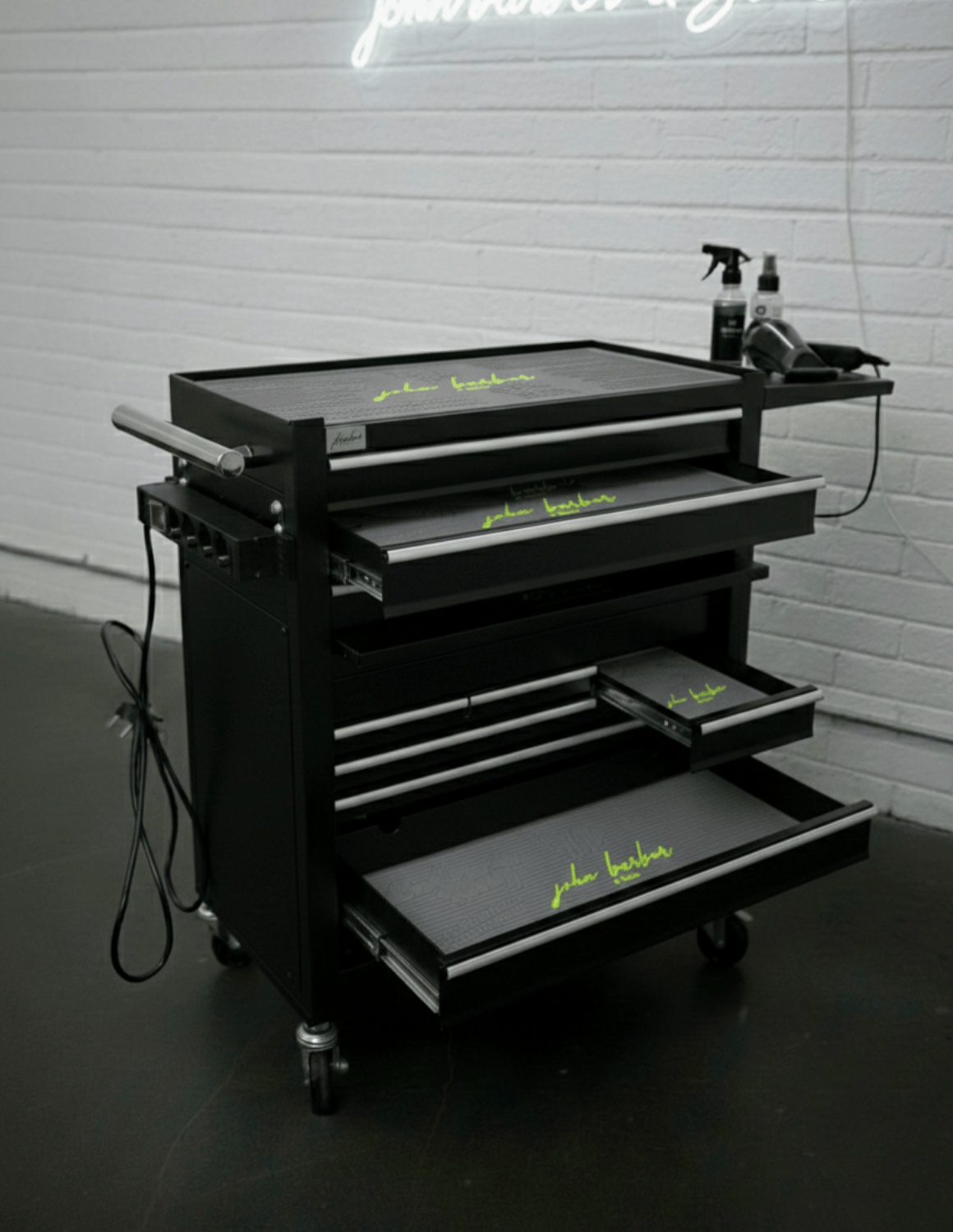 BARBER TROLLEY PRO ROLLWAGEN N VERSCHIEDENEN FARBEN – UV-STERILISATION Friseurwagen