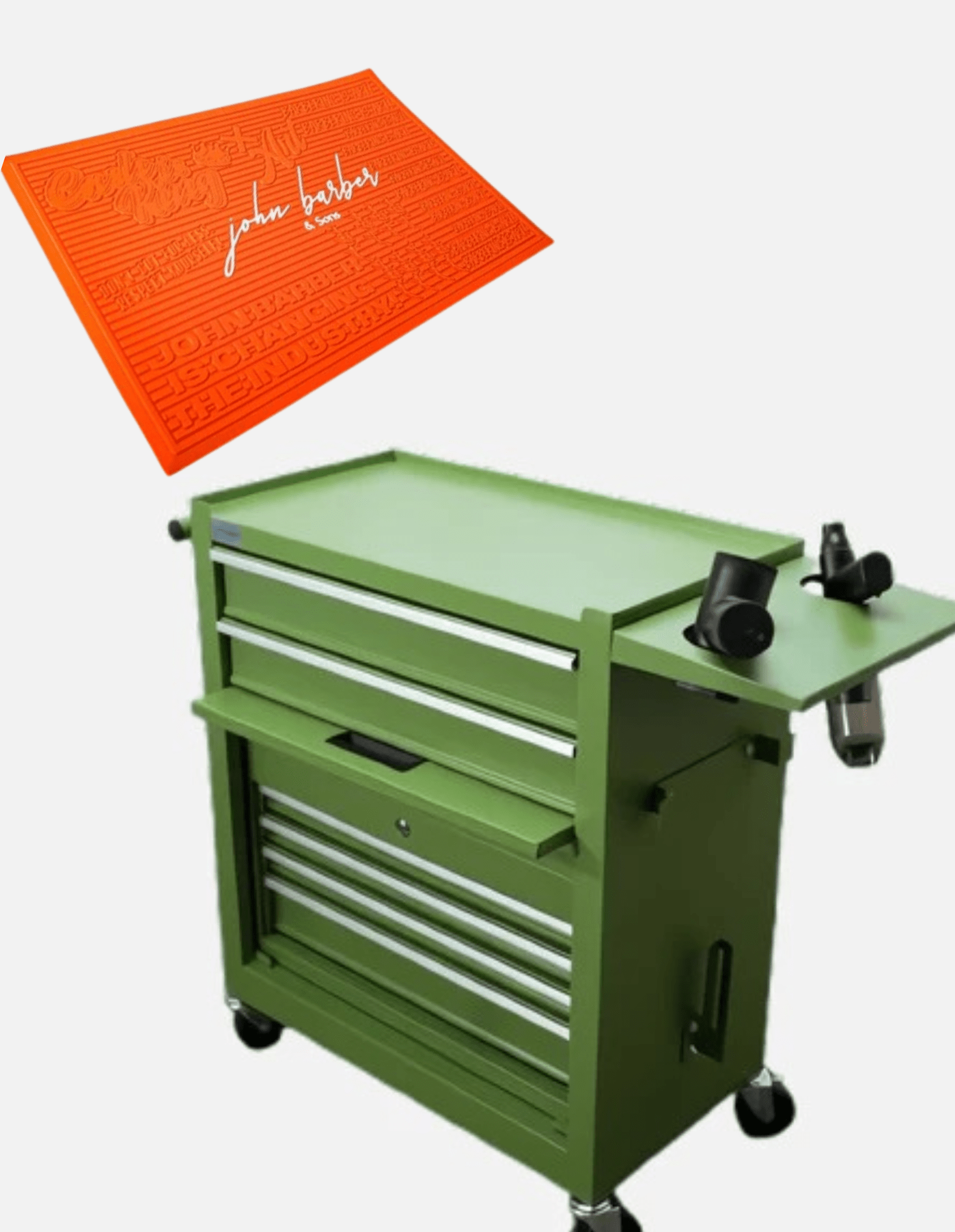 مجموعة المحطة: عربة الحلاقة + حصيرة المحطة