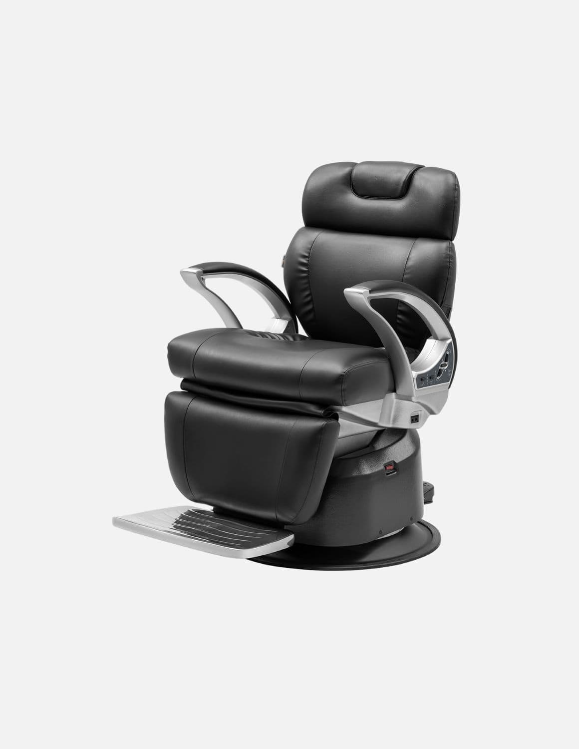 JBS e-Opus 1.0 Schwarz — Vollelektrischer Barberstuhl & Friseurstuhl mit elektrischer Höhenverstellung, elektrischer Neigung, elektrischer Beinstütze & Memory-Funktion | Premium-Stuhl für Barbershop, Friseursalon & Studio