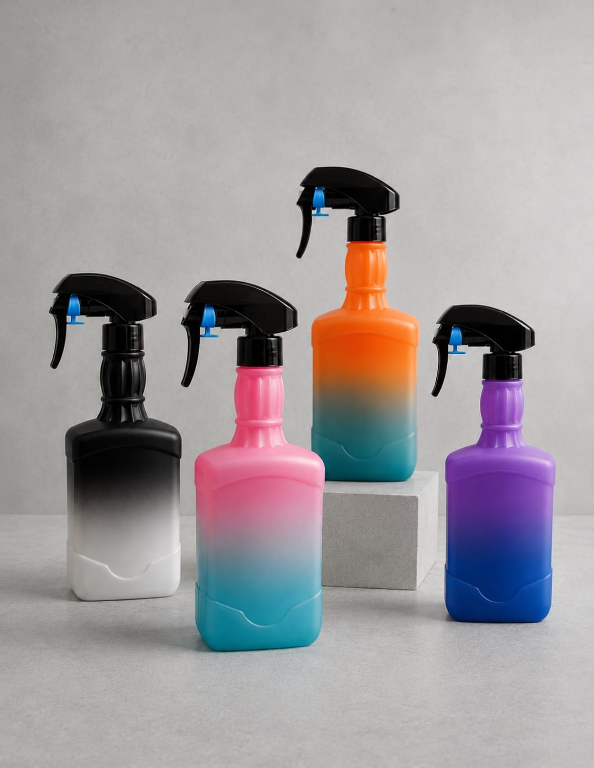 Wassersprühflasche Barber Friseur 300ml – Sprühflasche Farbverlauf, 4 Farbkombis | JBS Color Fade