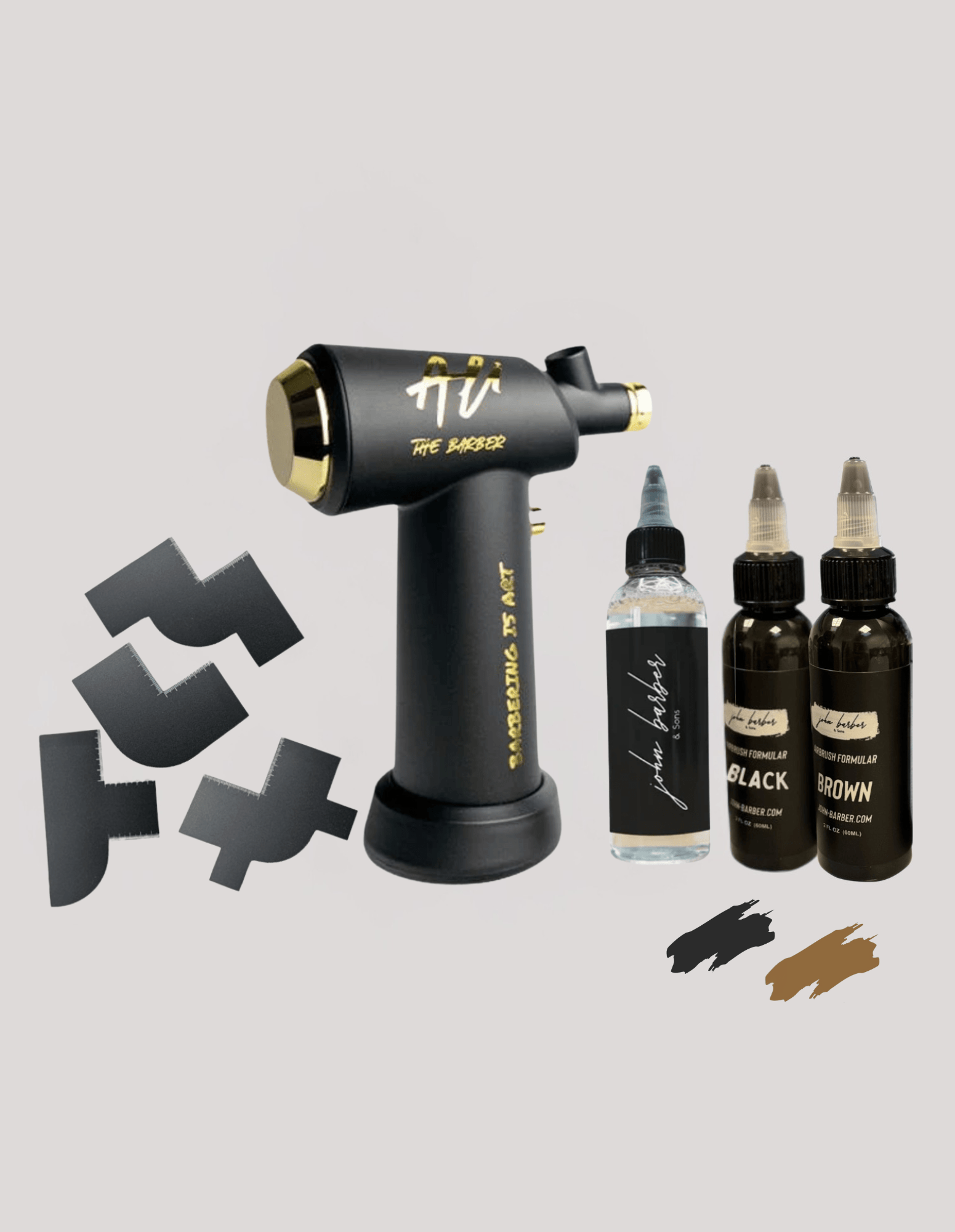Airbrush Set für Barbiere und Friseure – Präzisionswerkzeug für Line-Up und Fade