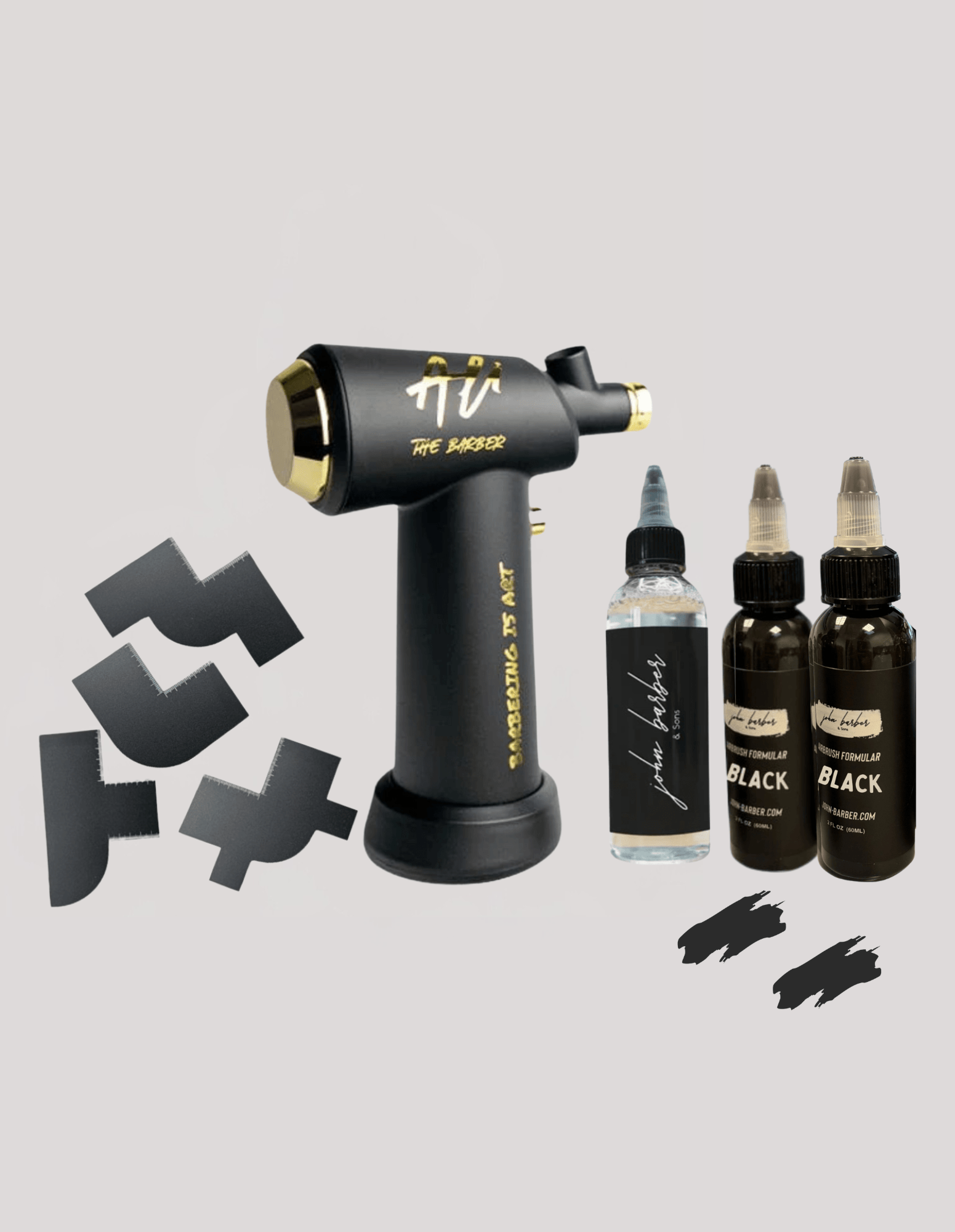 Airbrush Set für Barbiere und Friseure – Präzisionswerkzeug für Line-Up und Fade