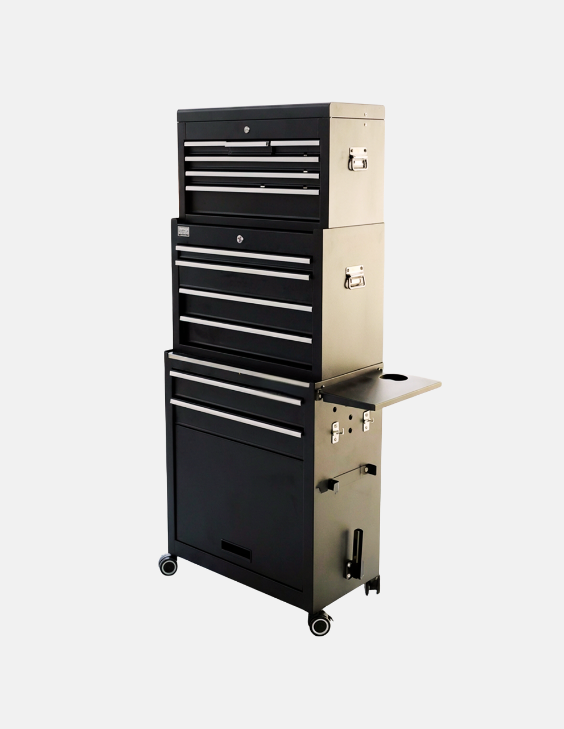 Erweiterung , Erhöhung mit 4 Schubladen für den Barber Trolley Rollwagen Pro Friseurwagen