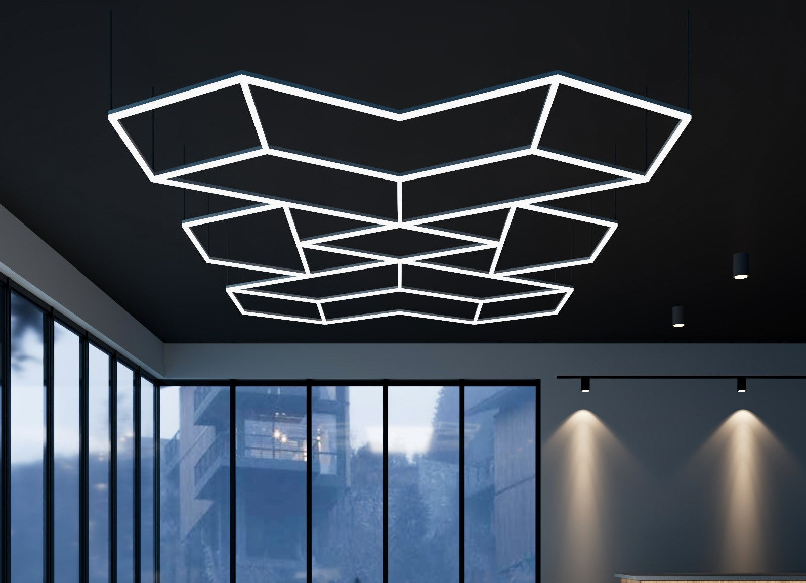 Gleamflare LED lighting system 2.79m x 4.82m