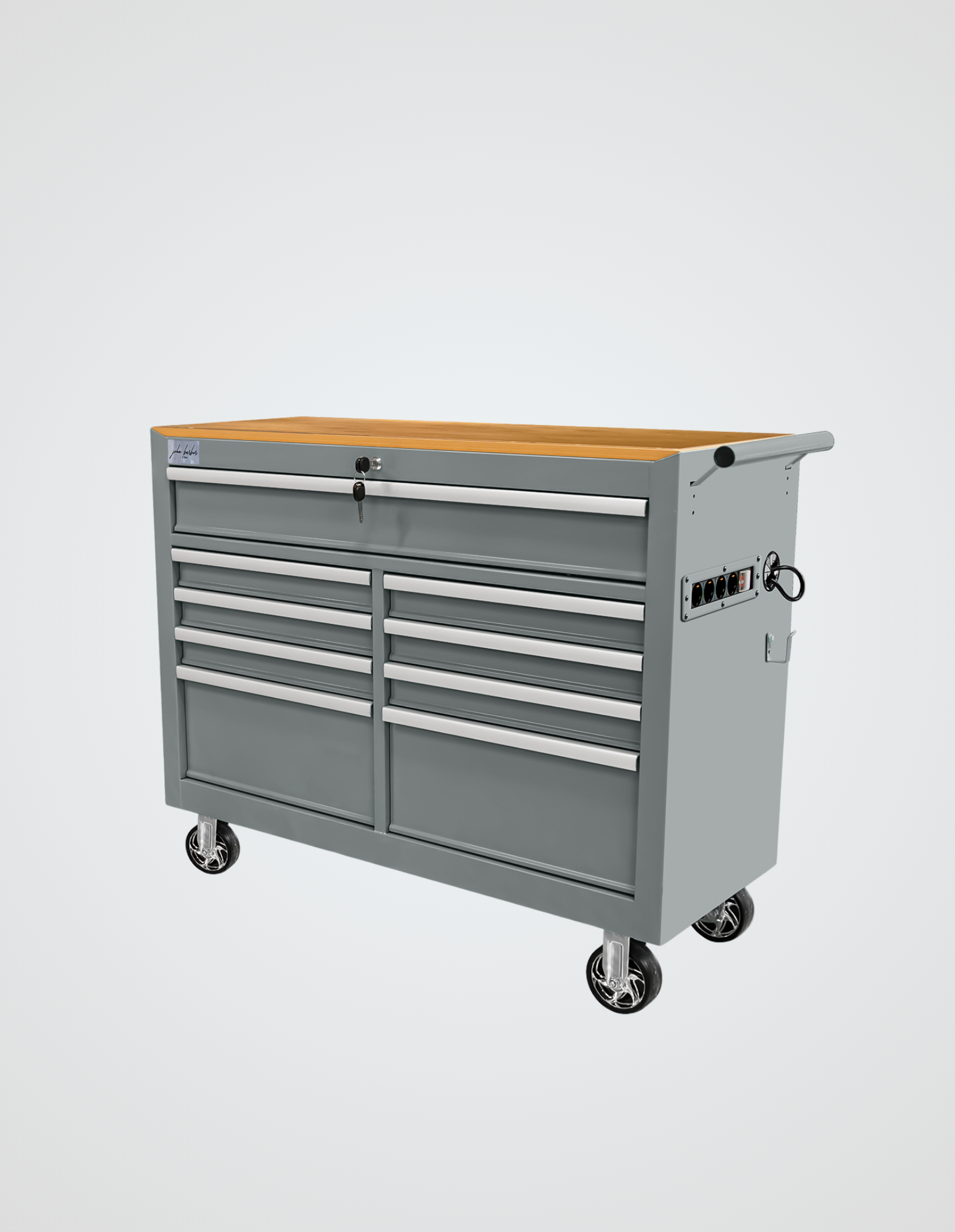 BARBER ROLLWAGEN PRO XL - UV STERILIZÁLÁS - FA MUNKALAP - BEÉPÍTETT KONNEKTOR