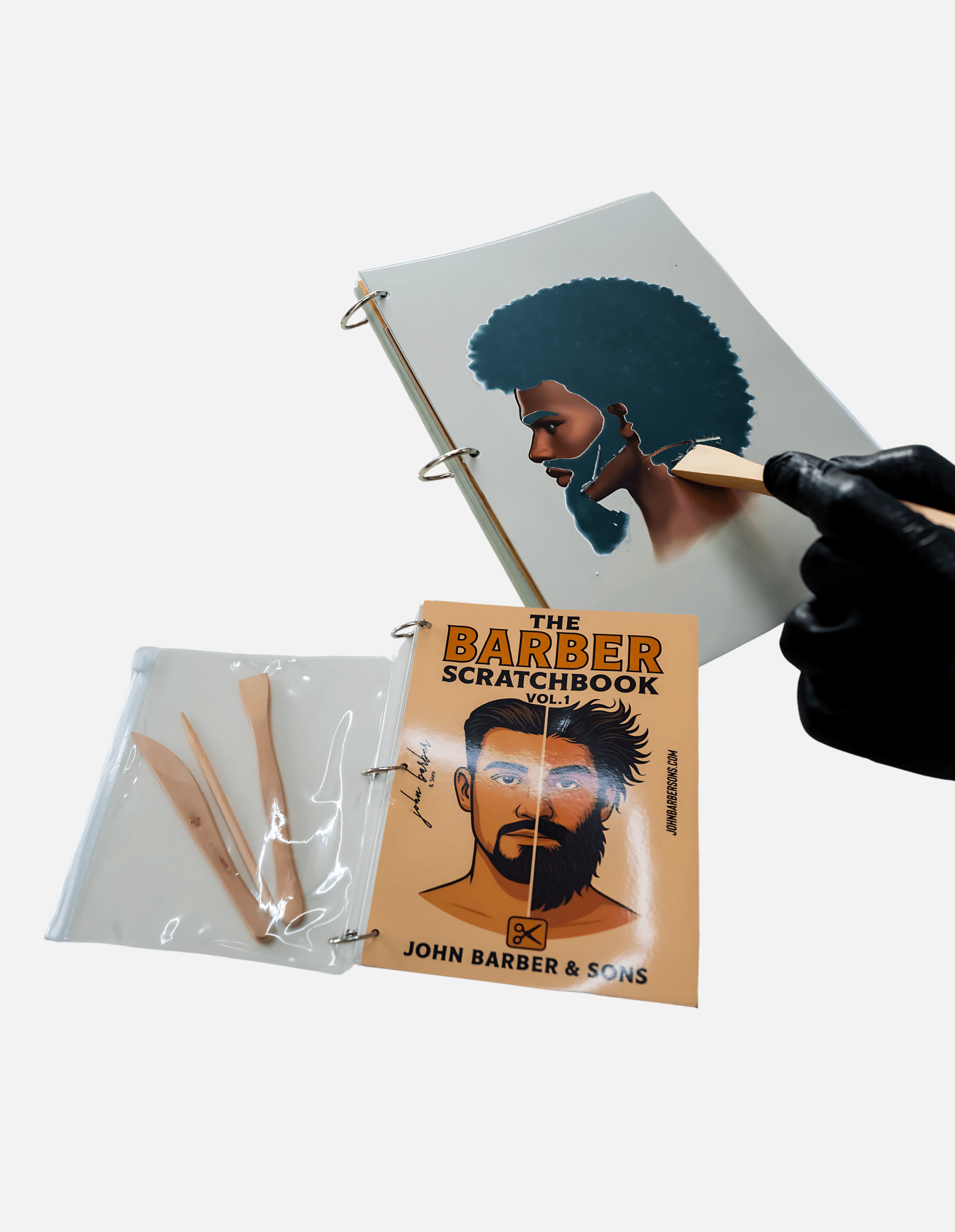 The Barber Scratchbook Vol. 1 Barbiere Parrucchiere Bambini "Libro da Grattare" – Libro Interattivo per Imparare, Rilassarsi & Divertirsi