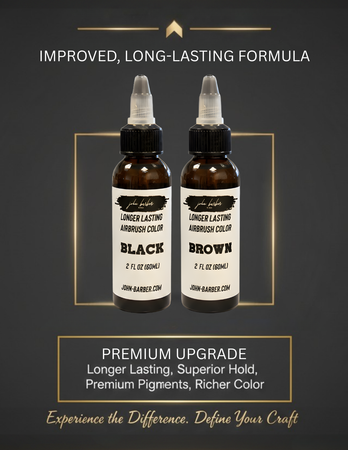 Airbrush Line-Up Farb-Enhancement Spray – Lang anhaltende Haarfarbe (Braun & Schwarz) 60 ml