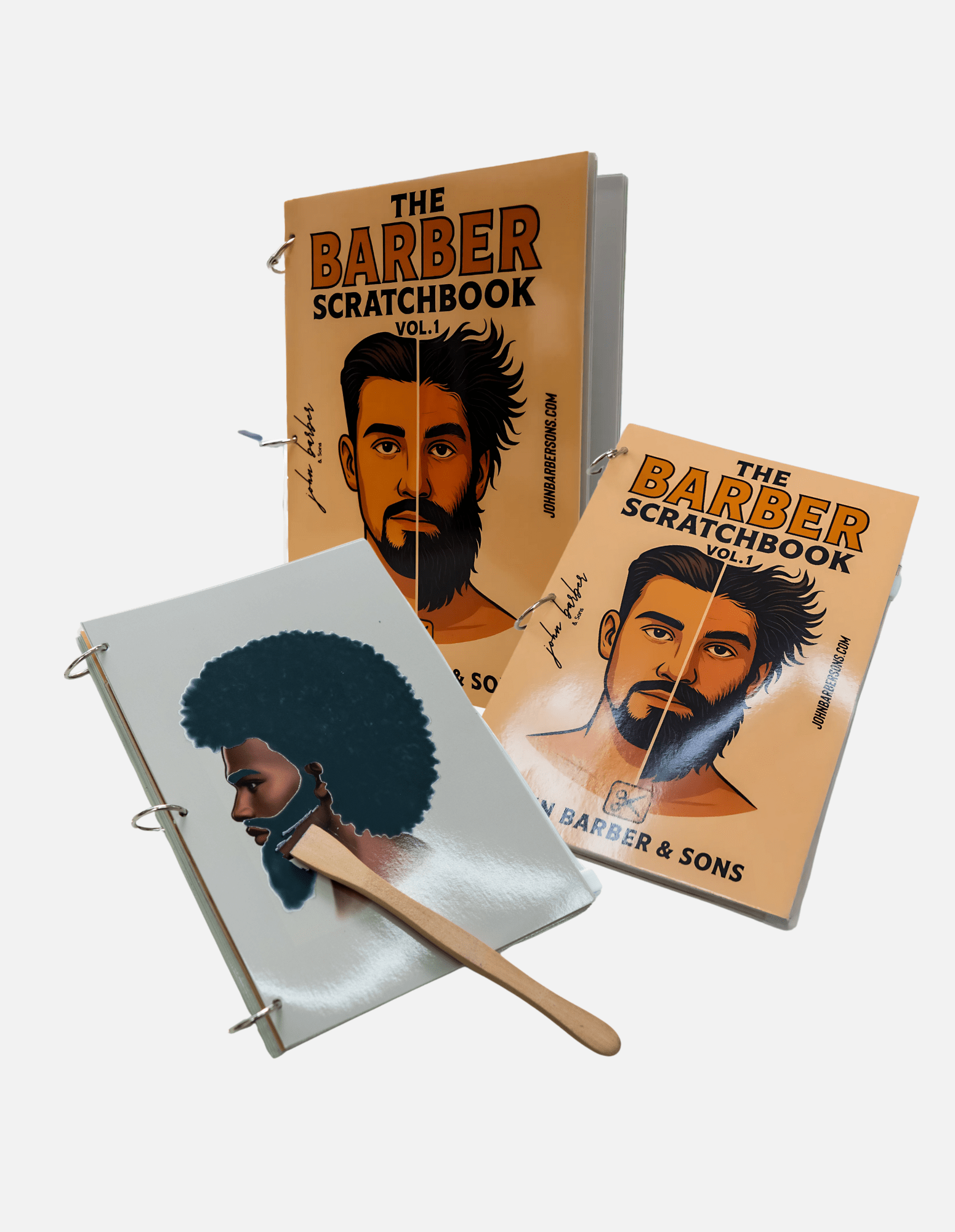 The Barber Scratchbook Vol. 1 Barbiere Parrucchiere Bambini "Libro da Grattare" – Libro Interattivo per Imparare, Rilassarsi & Divertirsi