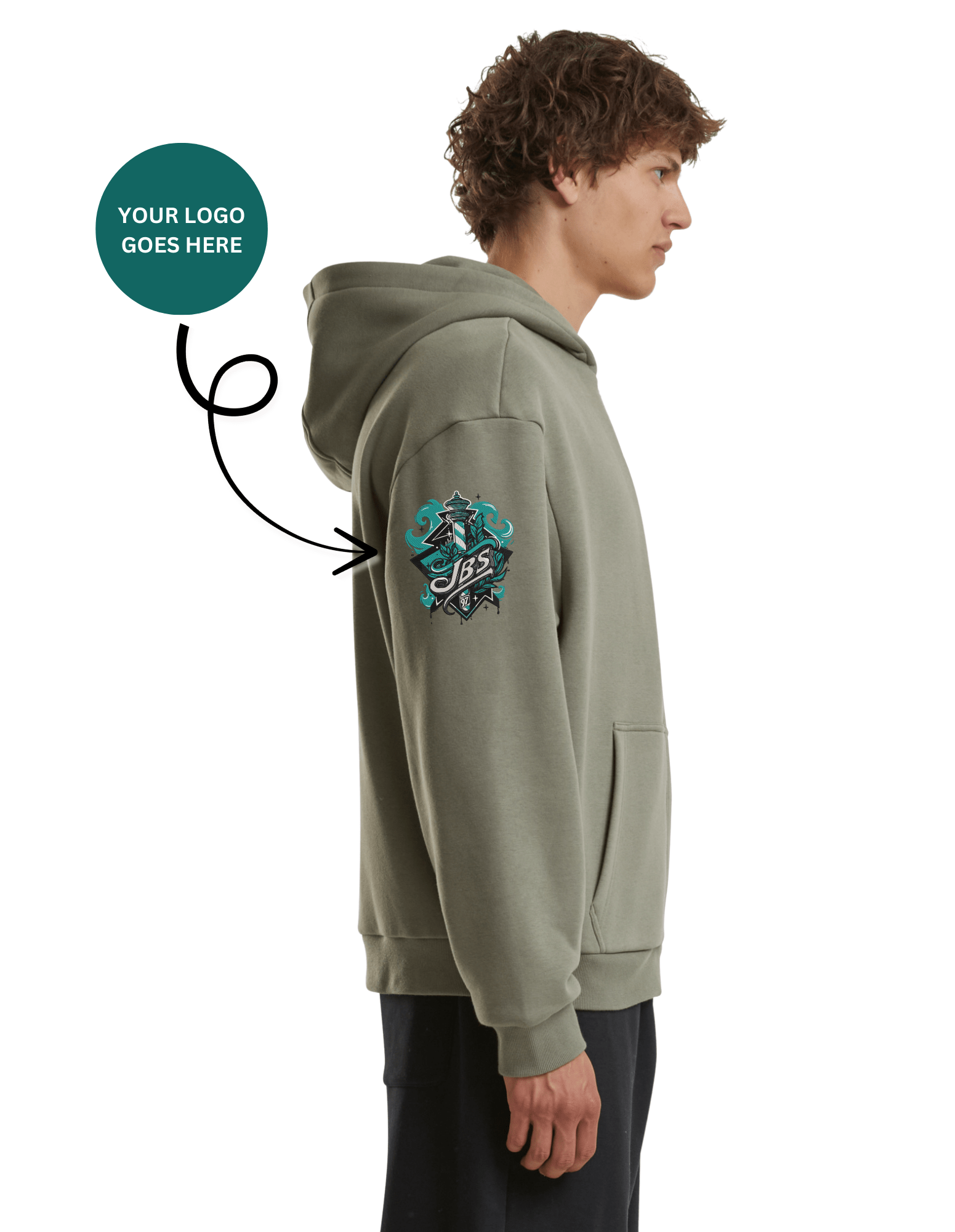 Oversized Fluffy Kapuzenpullover zip jacke mit Ihrem Logo