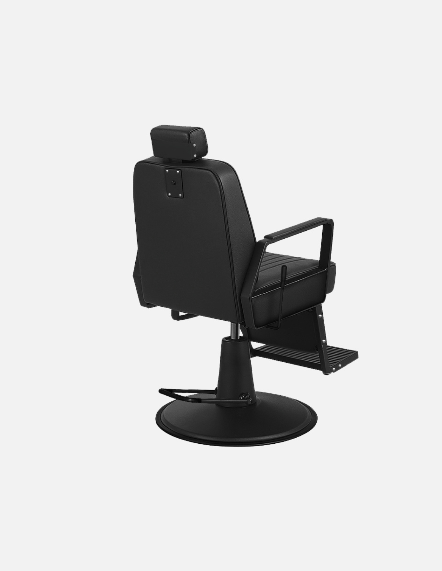 Plain Black ALL BLACK Unisex Barber Chair