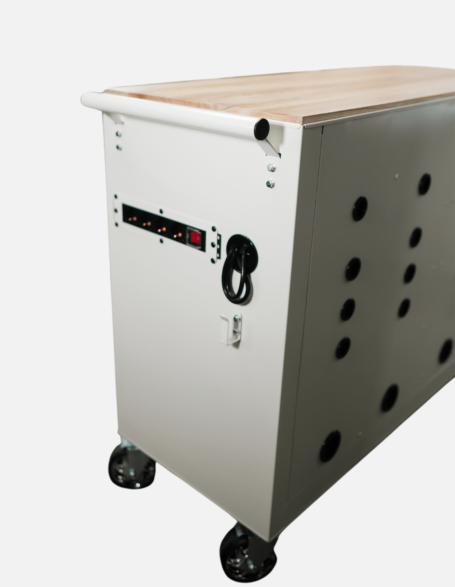 BARBER ROLLWAGEN PRO XL - UV STERILIZÁLÁS - FA MUNKALAP - BEÉPÍTETT KONNEKTOR