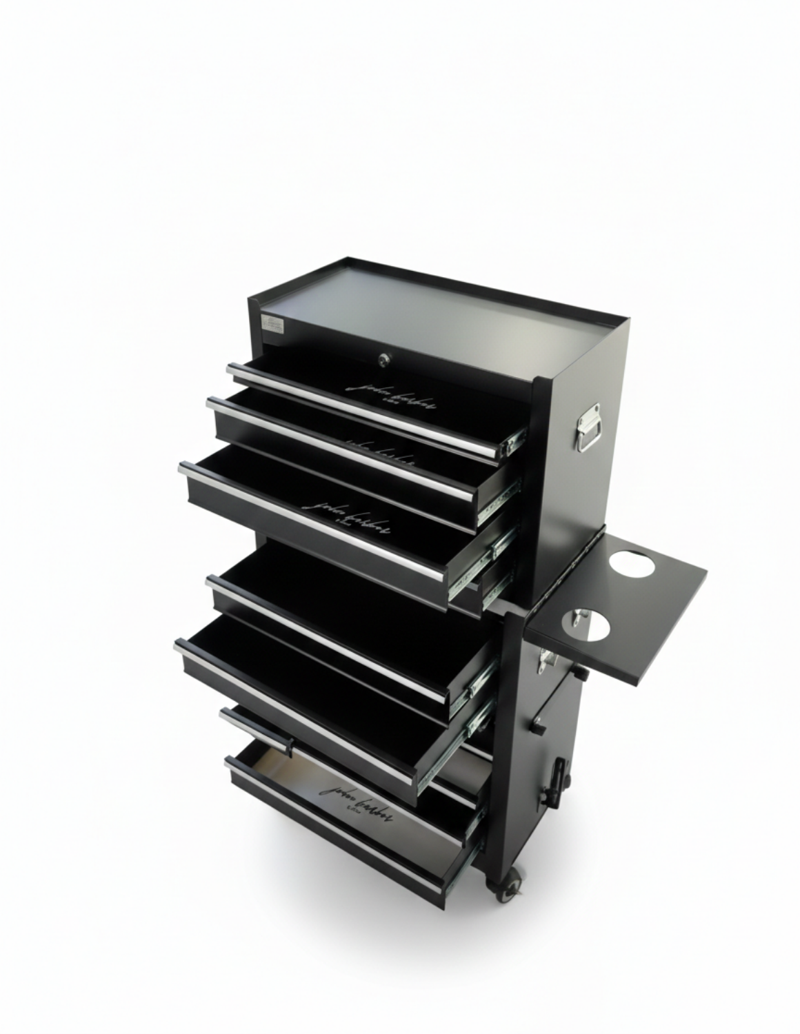 Erweiterung , Erhöhung mit 4 Schubladen für den Barber Trolley Rollwagen Pro Friseurwagen