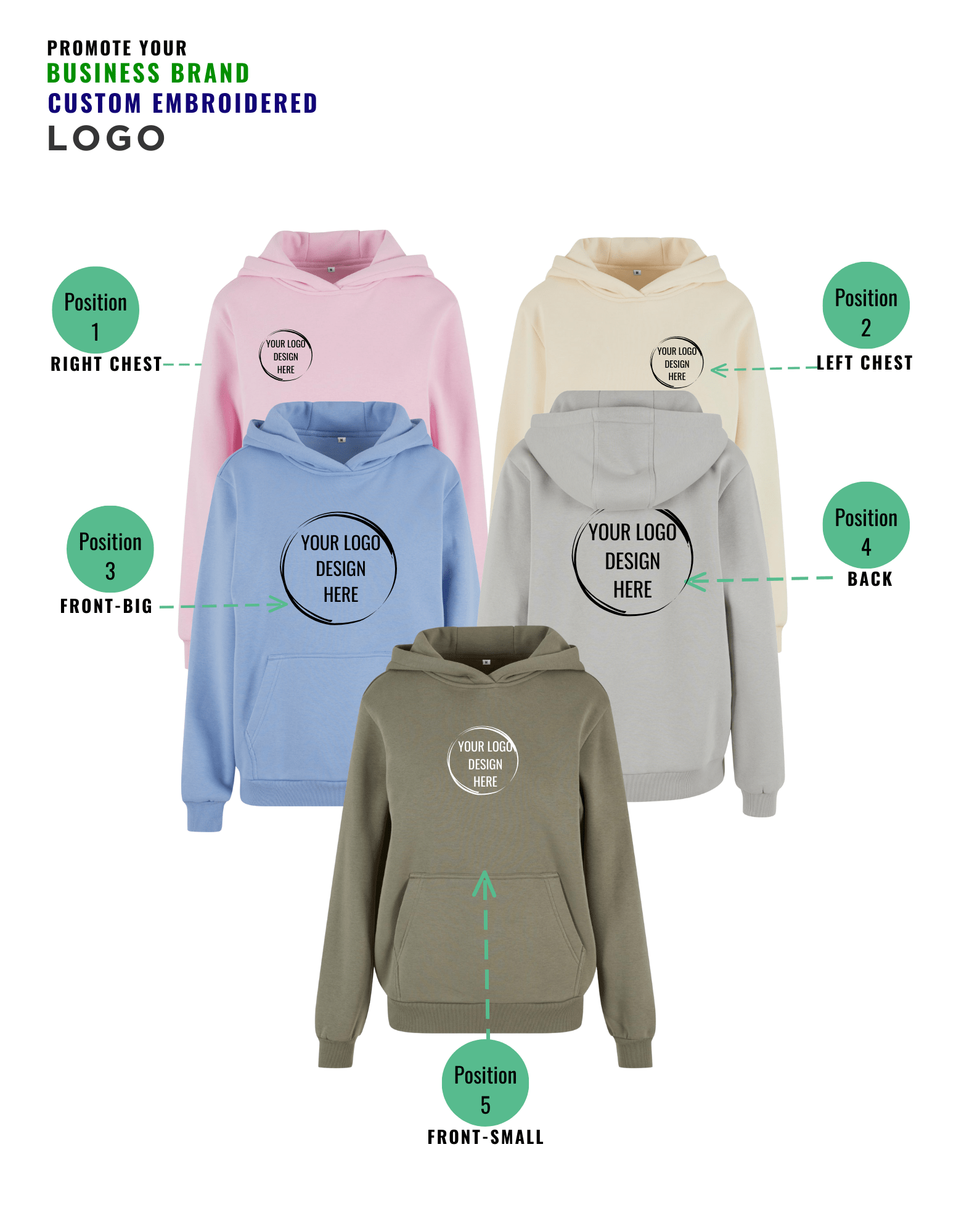 Prevelika majica s kapuljačom u "ispranom kiselinom" stilu s vašim logom