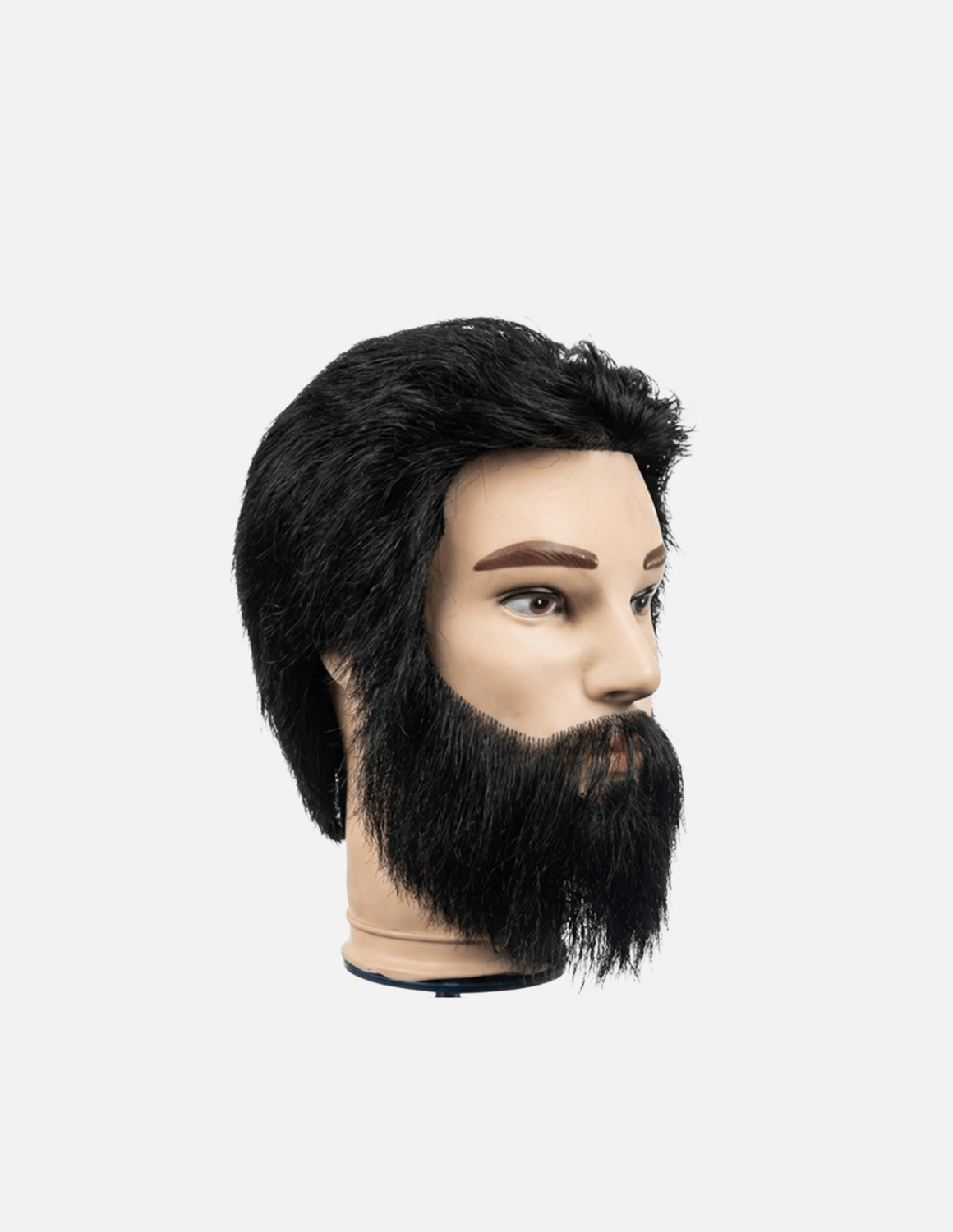 Multi-Use Barber Herren Übungskopf – wiederverwendbarer Mannequin-Kopf mit nachwachsenden Haaren und Bart für Friseur- und Barber-Training.