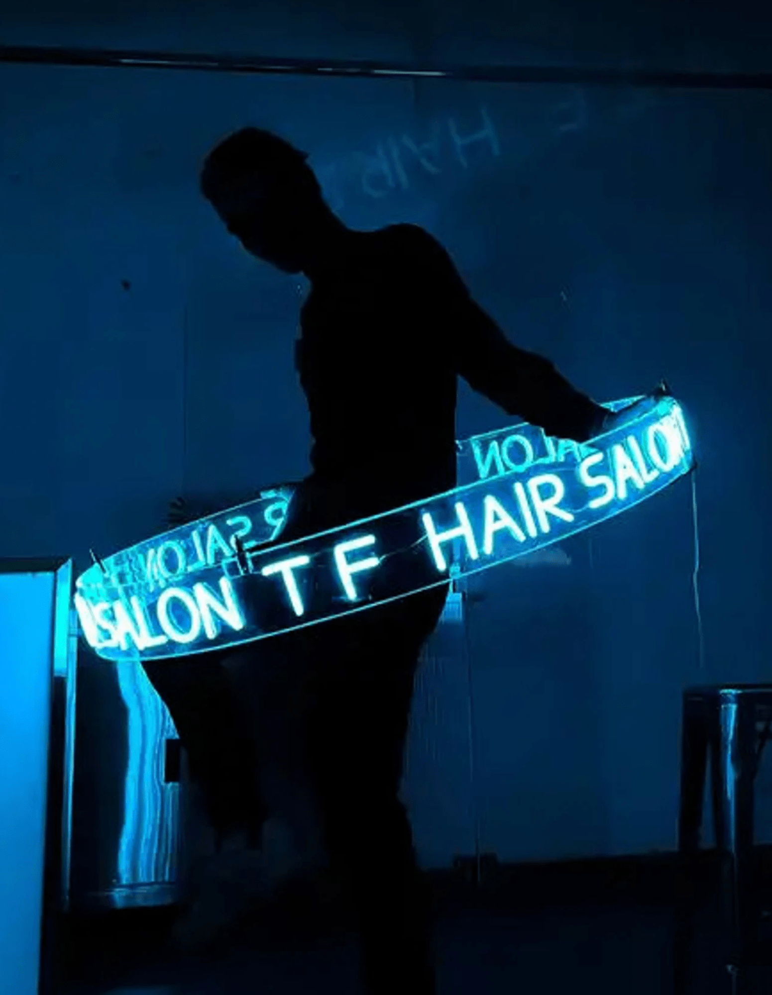 Hängande 360° Neon Taklampa med Anpassad Text