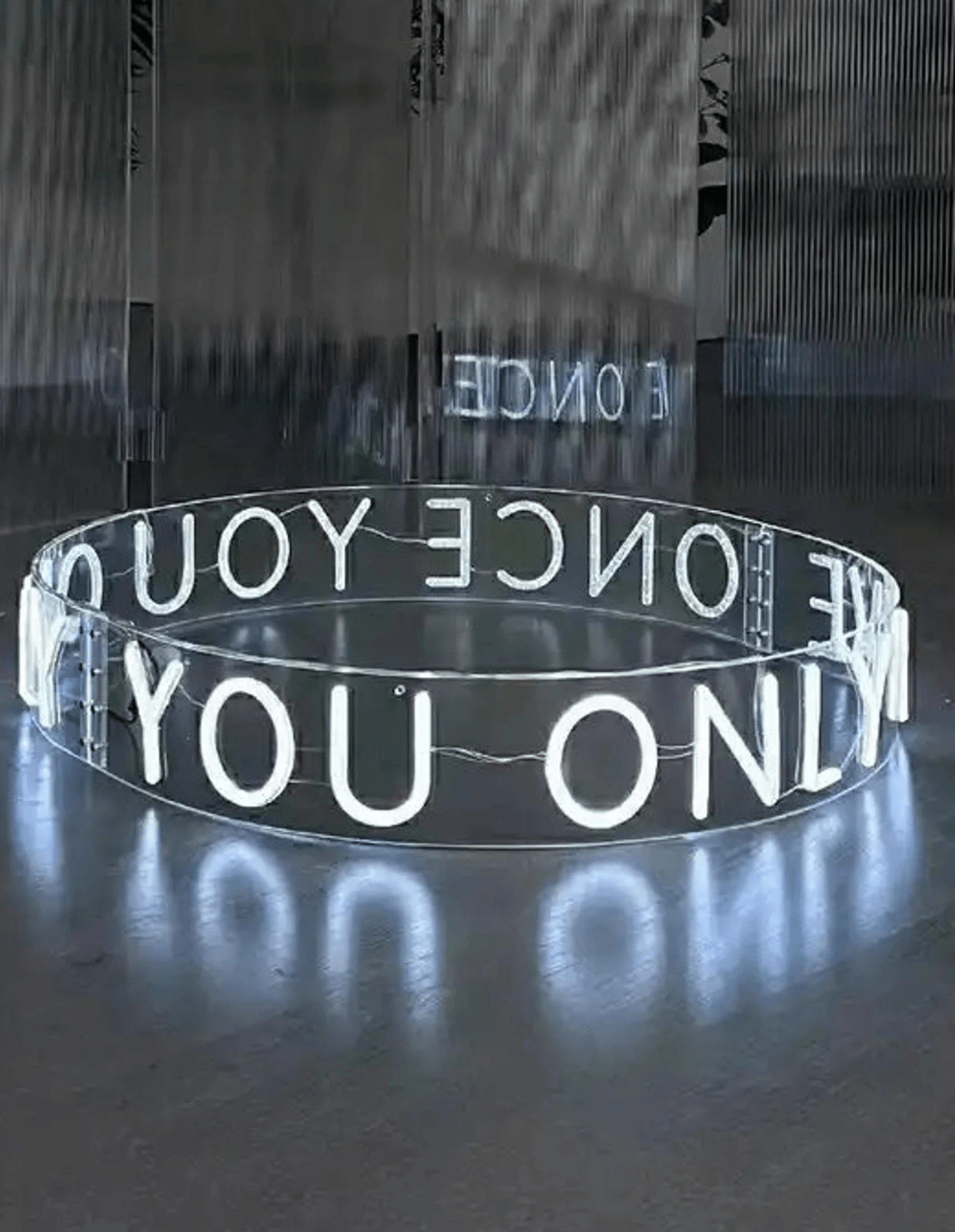 Hängande 360° Neon Taklampa med Anpassad Text