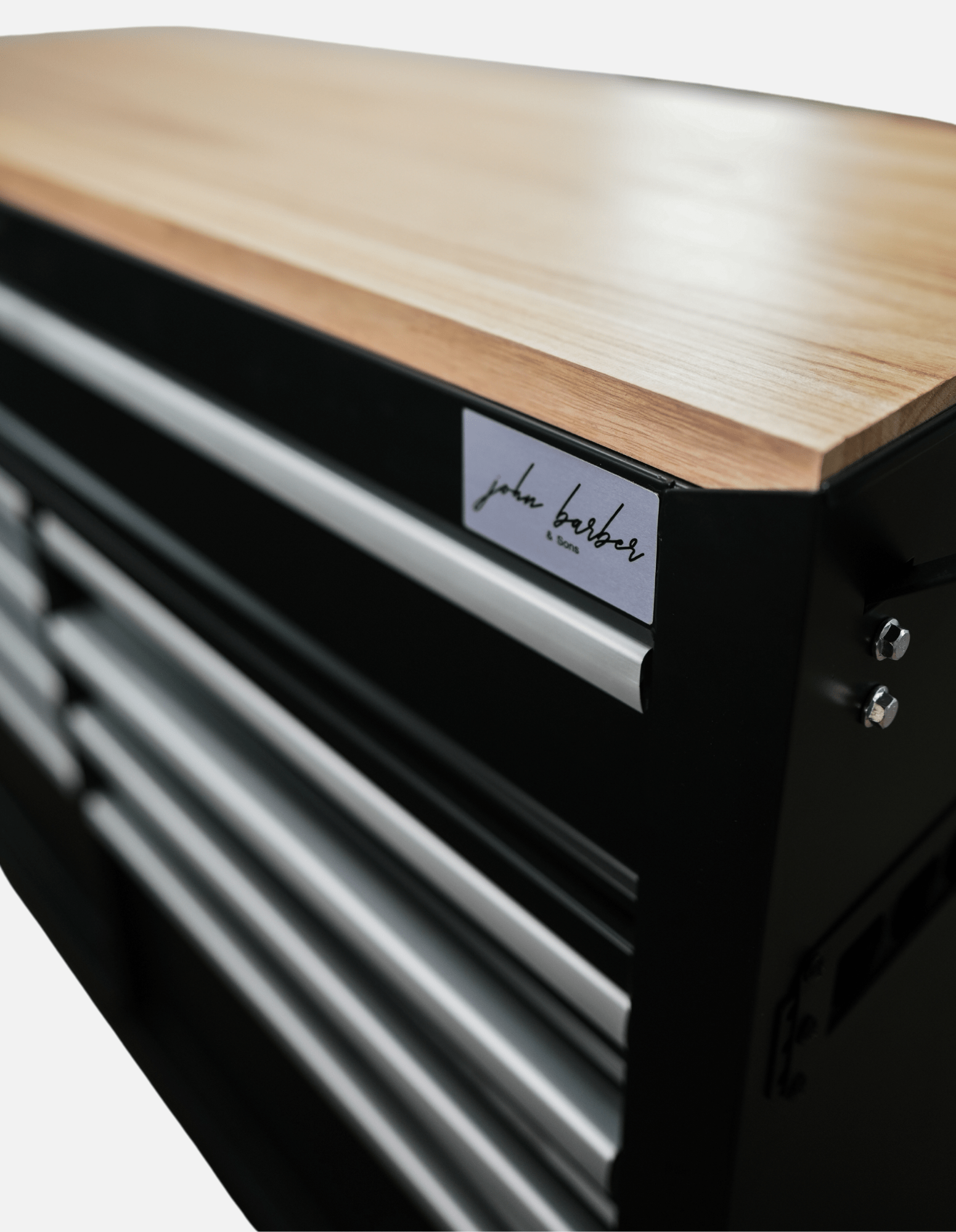 BARBER ROLLWAGEN PRO XL - UV-STERILISATION - HOLZ ARBEITSPLATTE - EINGEBAUTER STECKDOSE