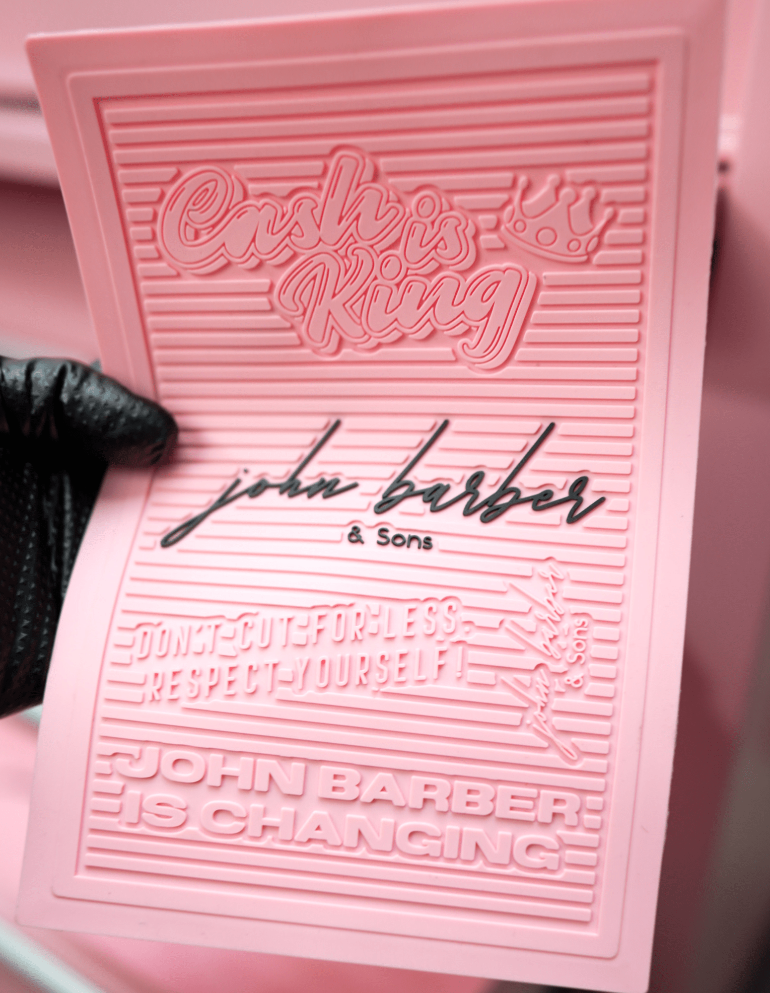 Silikonmatten Set voor Barber en Kapper Trolley Werkplek