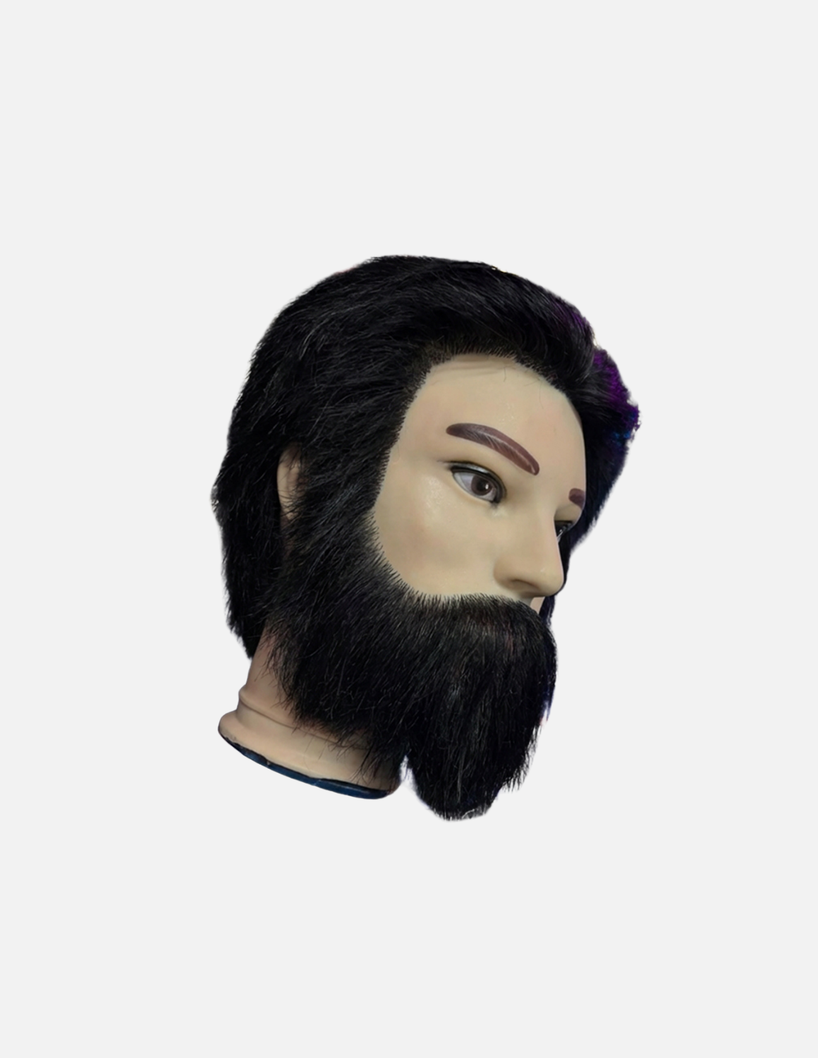 MULTI USE Barber Herren Friseur Übungskopf Kopf Bart Haare die nachwachsen Mannequin mehrmals verwendbar
