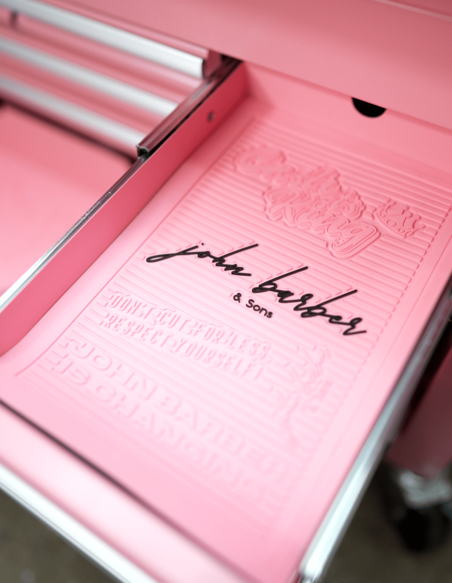 Silikonmatten Set voor Barber en Kapper Trolley Werkplek