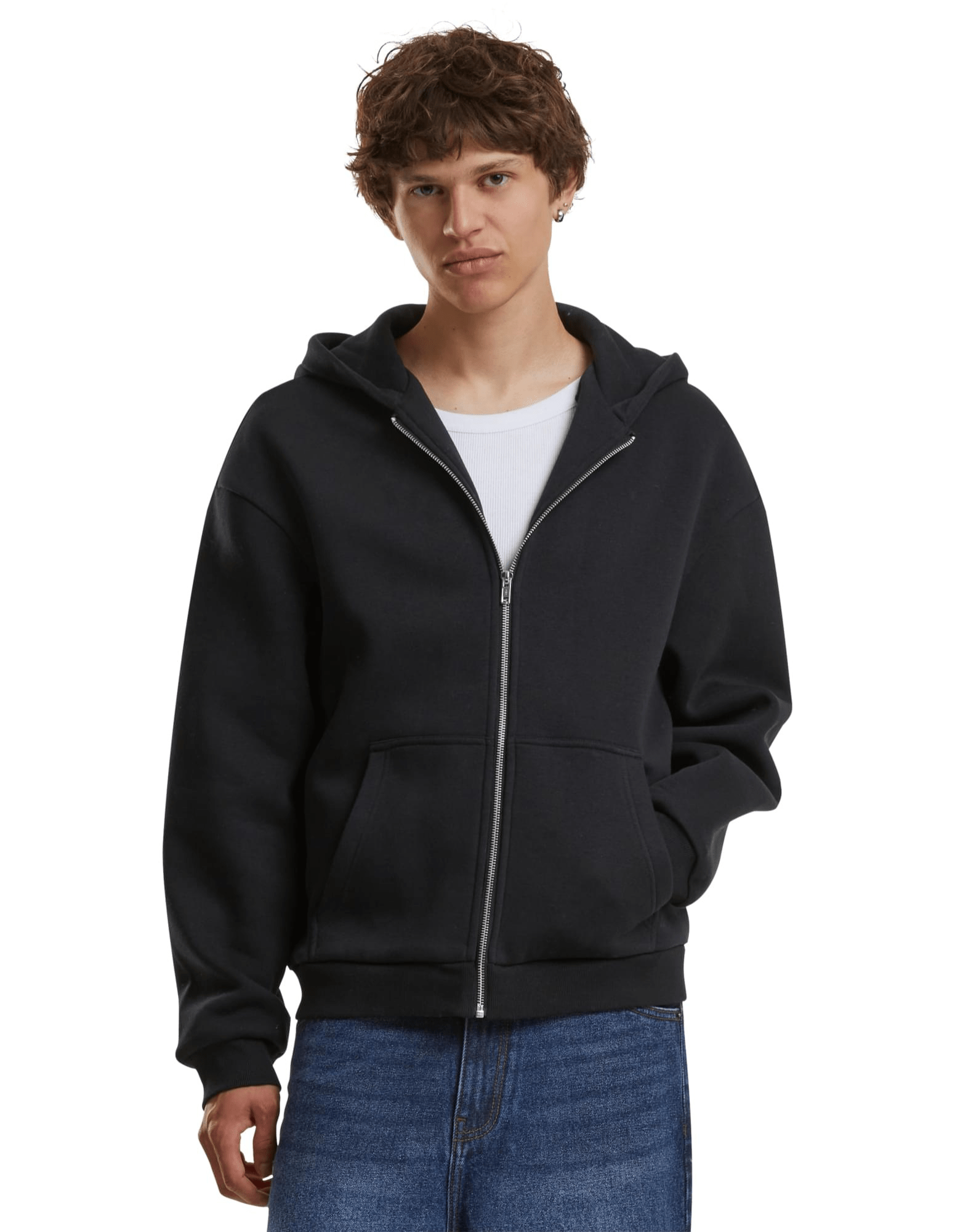 Oversized Fluffy Kapuzenpullover zip jacke mit Ihrem Logo