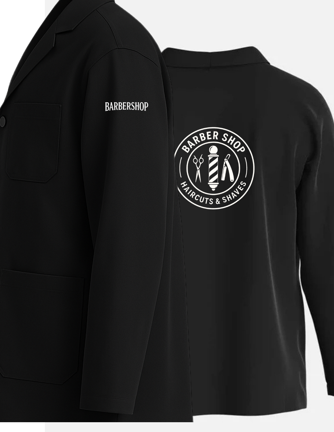 Klasični Barber Ogrtač / Barber Jacket – Profesionalna radna odjeća za frizere i barbere