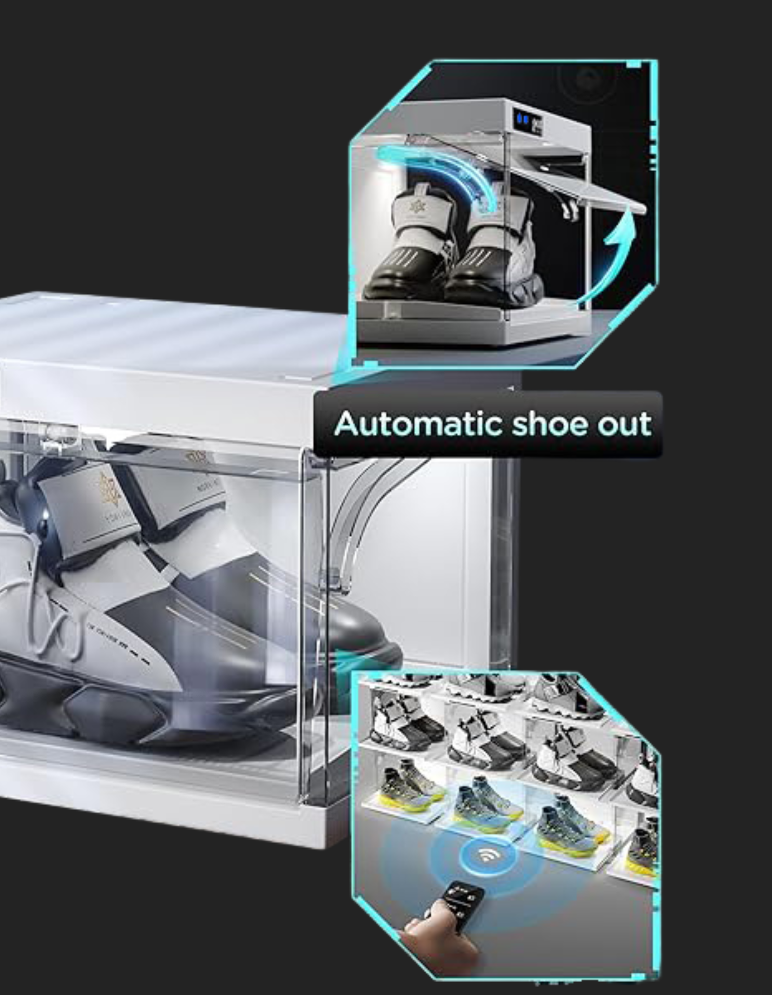 TINXBOX Smart Display Box – Vitrine für Sneaker und Sammlerstücke.