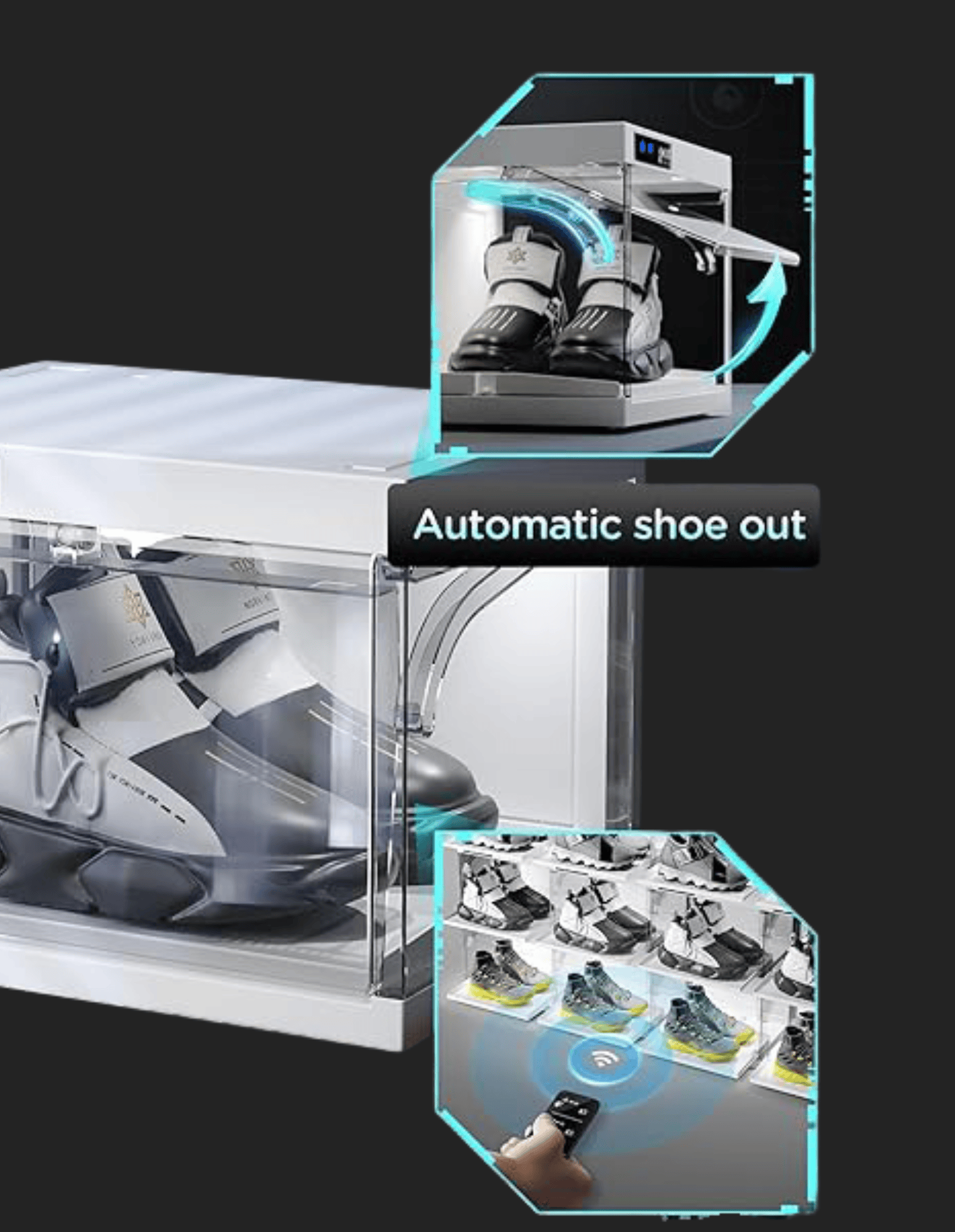 TINXBOX Smart Display Box – Vitrine für Sneaker und Sammlerstücke.