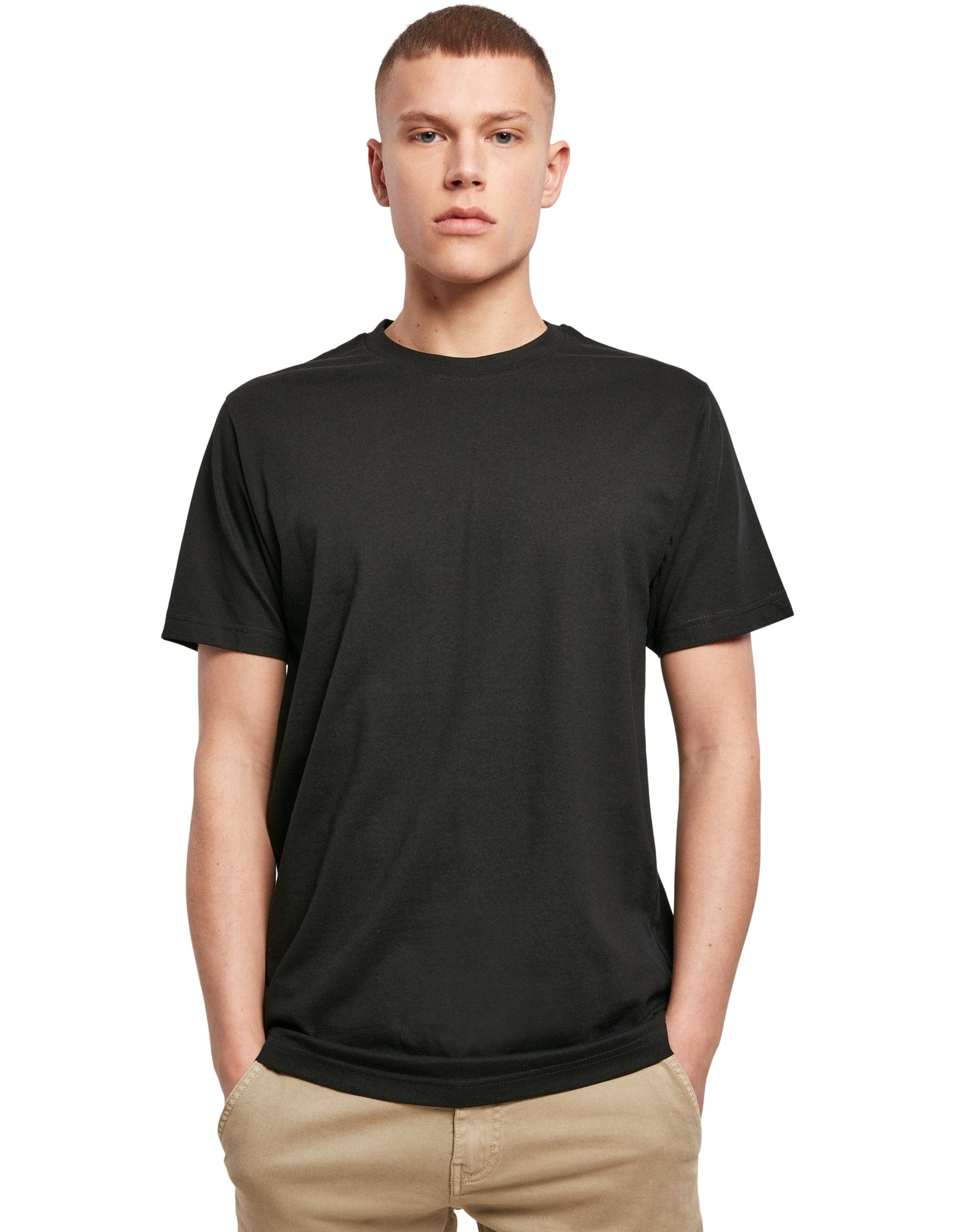 تي شيرت برقبة دائرية صديق للبيئة يحمل شعارك