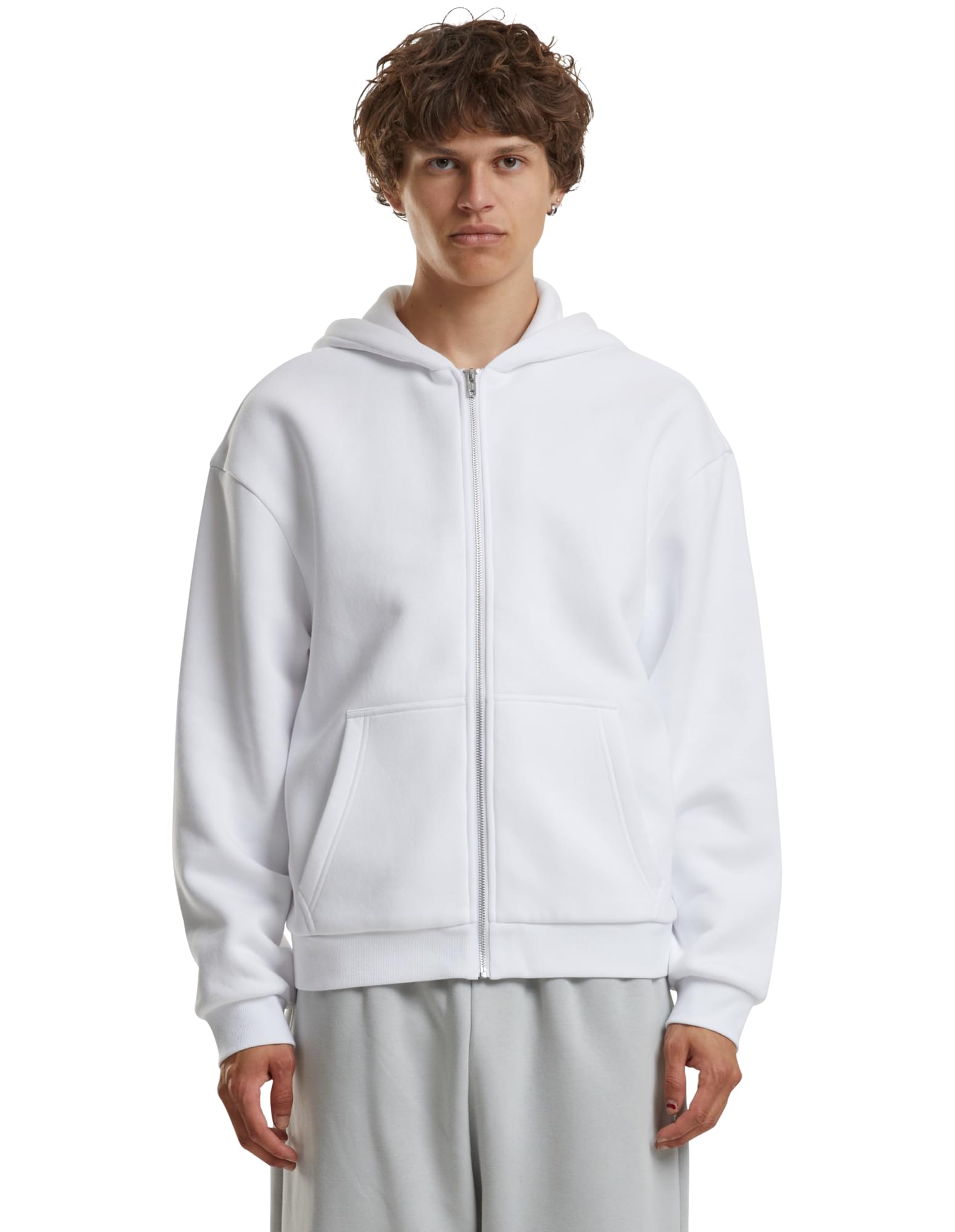 Oversized Fluffy Kapuzenpullover zip jacke mit Ihrem Logo