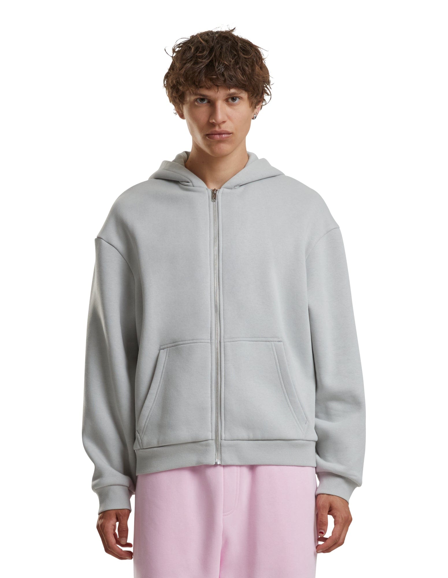 Oversized Fluffy Kapuzenpullover zip jacke mit Ihrem Logo