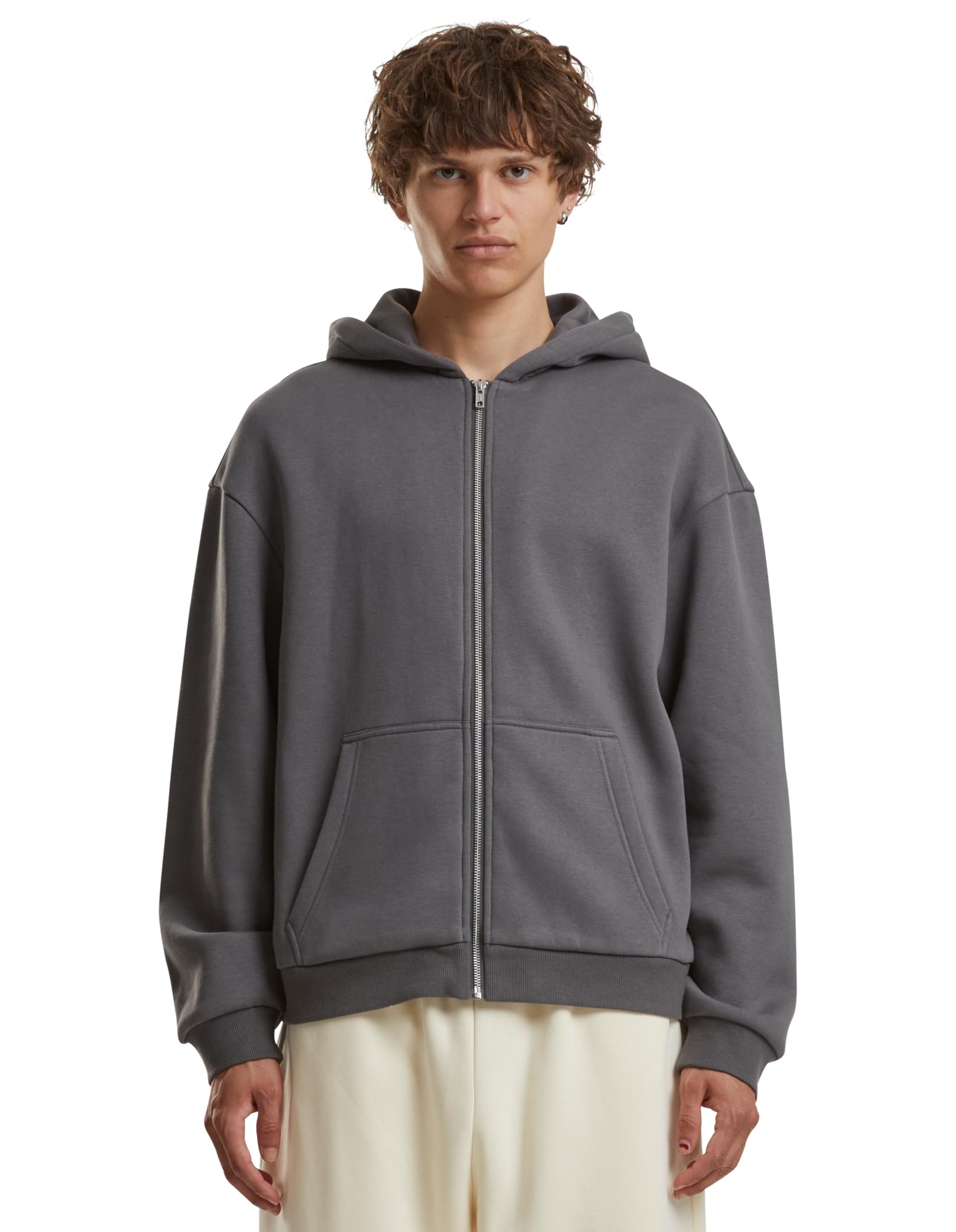 Oversized Fluffy Kapuzenpullover zip jacke mit Ihrem Logo