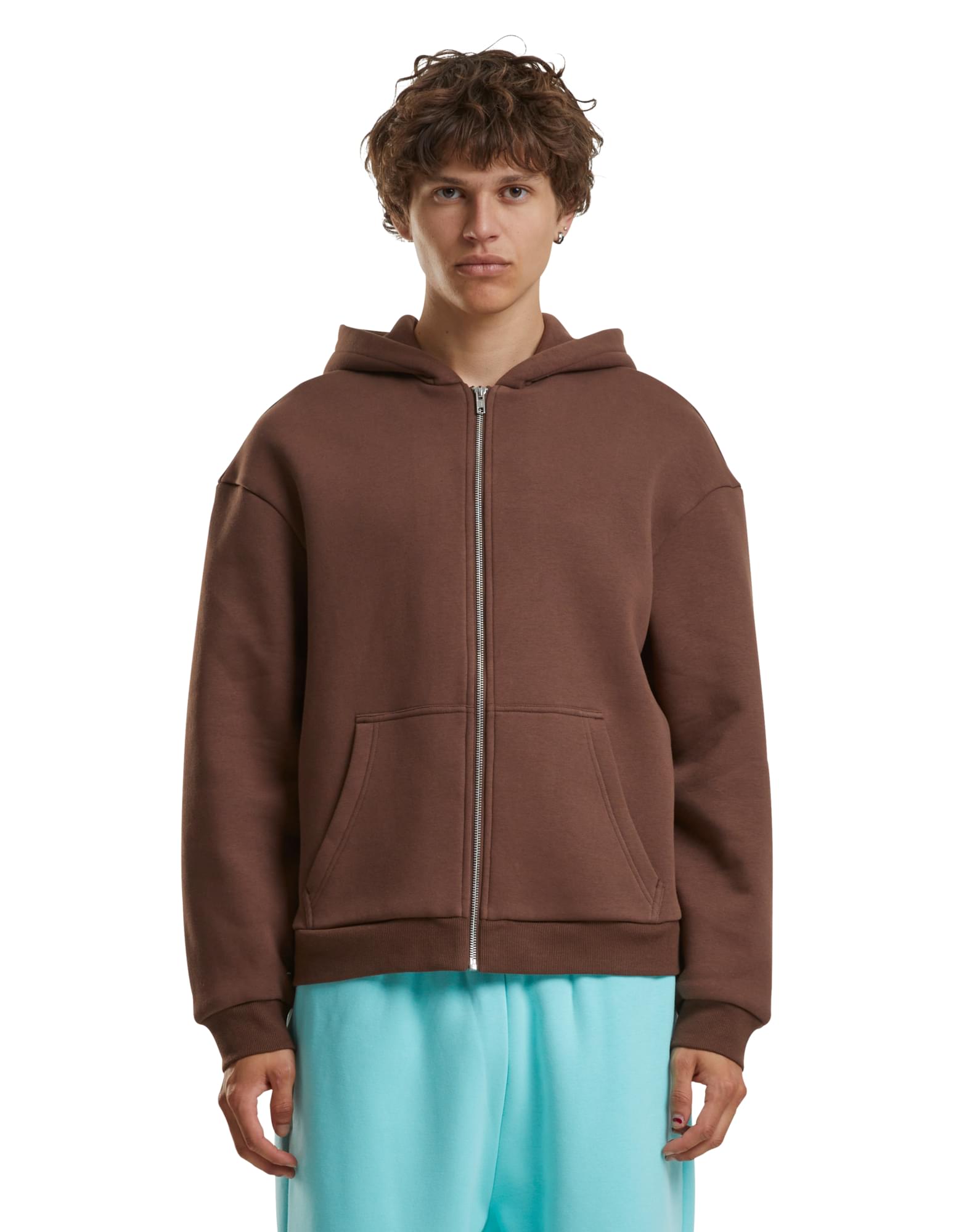 Oversized Fluffy Kapuzenpullover zip jacke mit Ihrem Logo