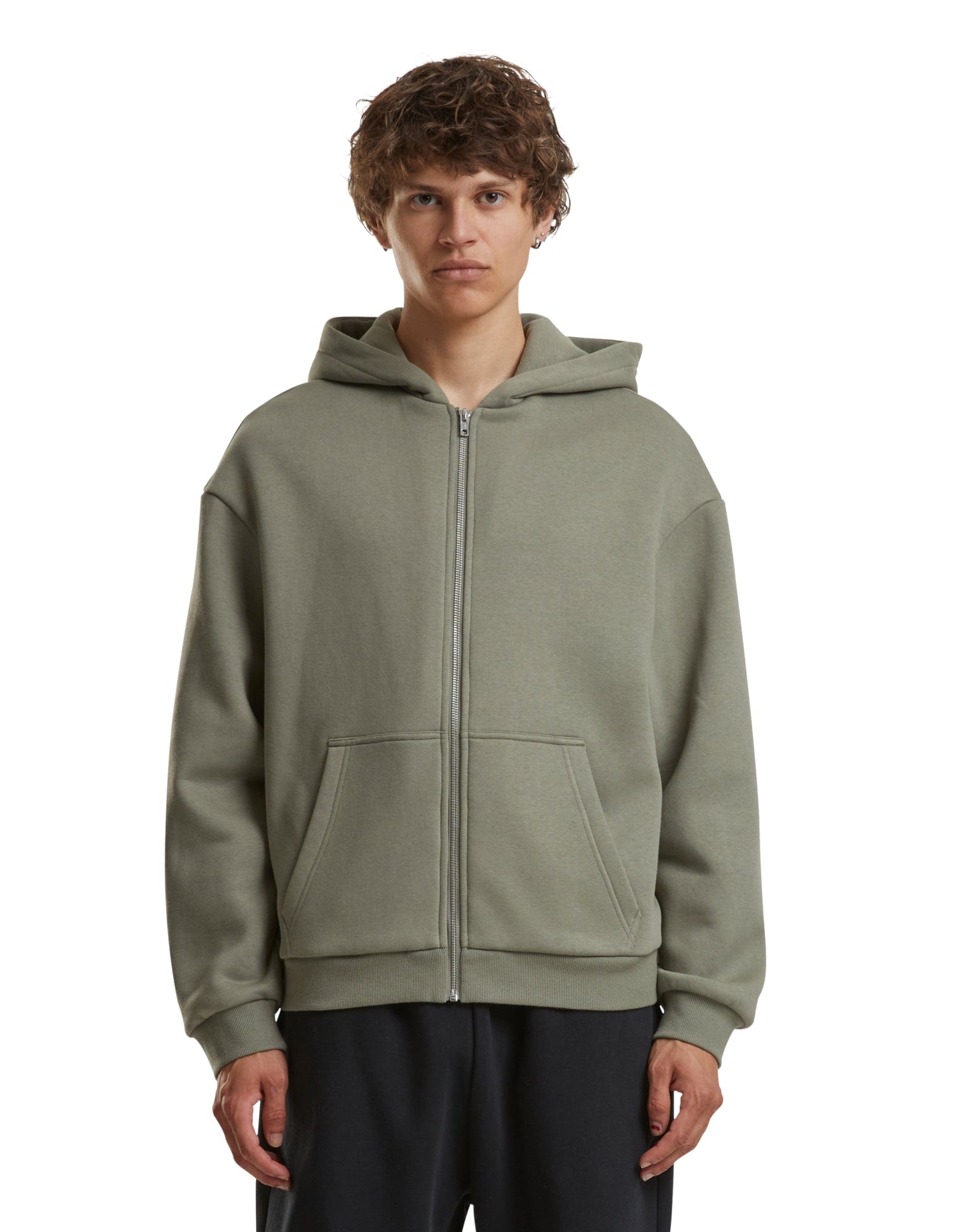 Oversized Fluffy Kapuzenpullover zip jacke mit Ihrem Logo