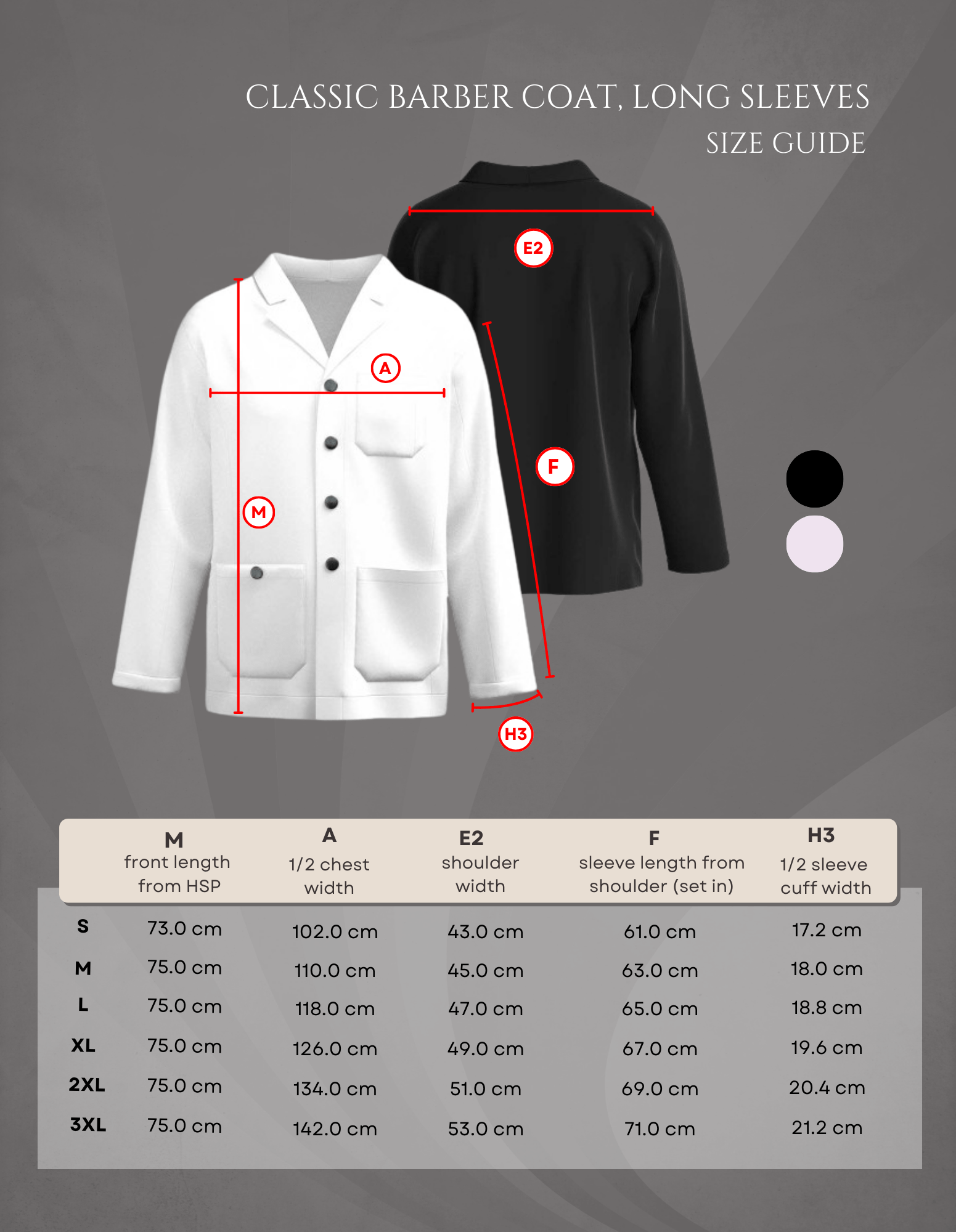 Klasični Barber Ogrtač / Barber Jacket – Profesionalna radna odjeća za frizere i barbere