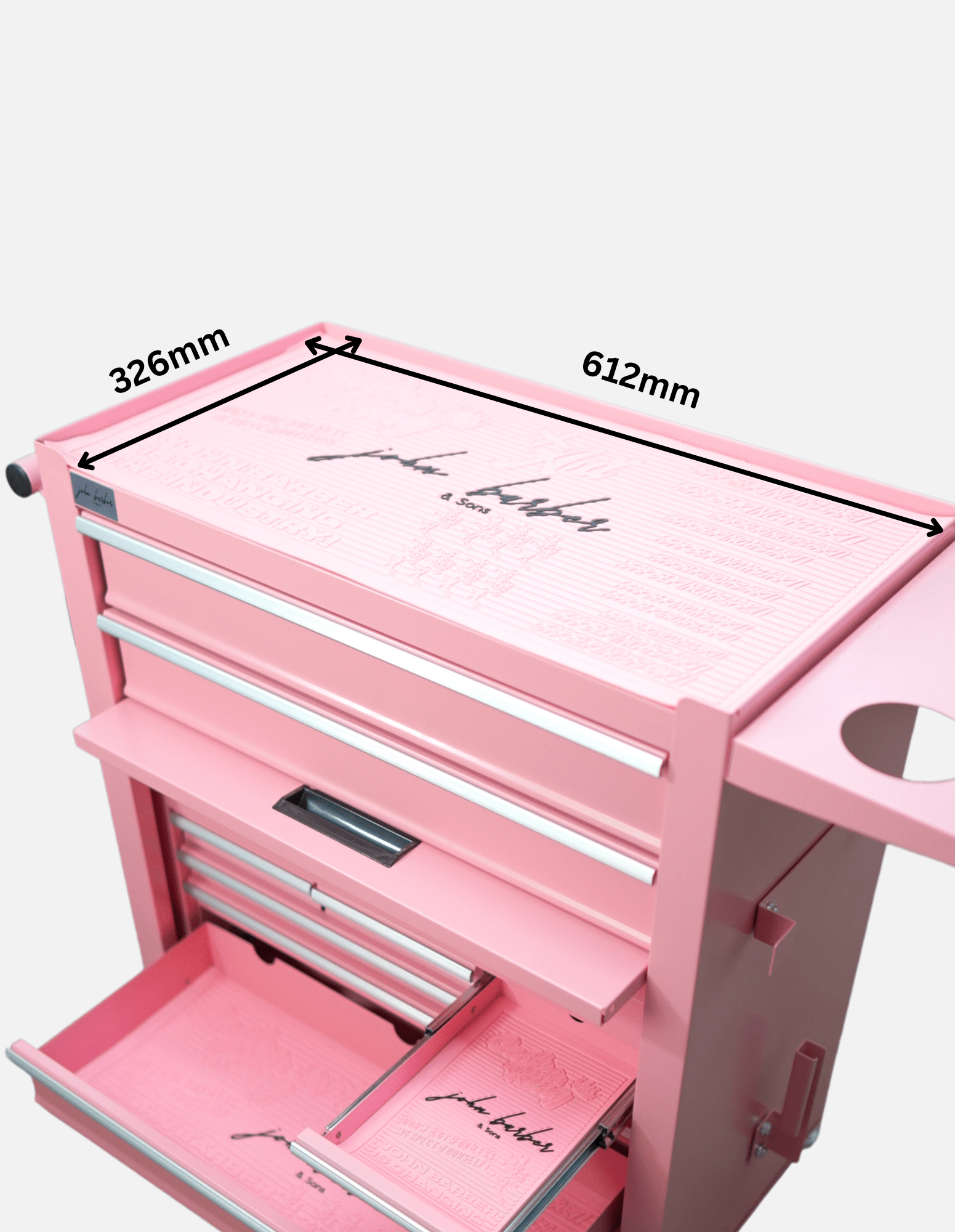 Silikonmatten Set voor Barber en Kapper Trolley Werkplek