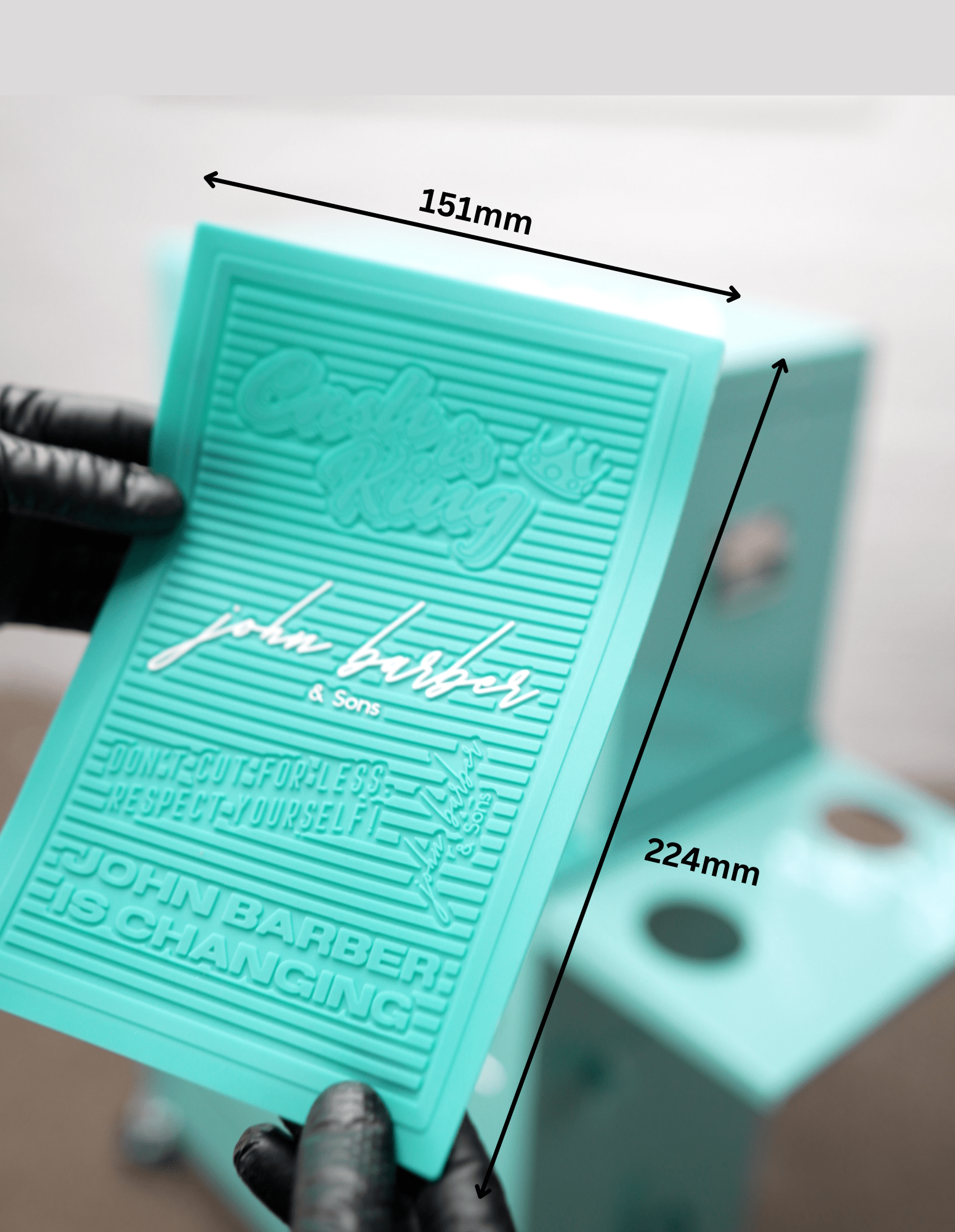 Silikonmatten Set voor Barber en Kapper Trolley Werkplek