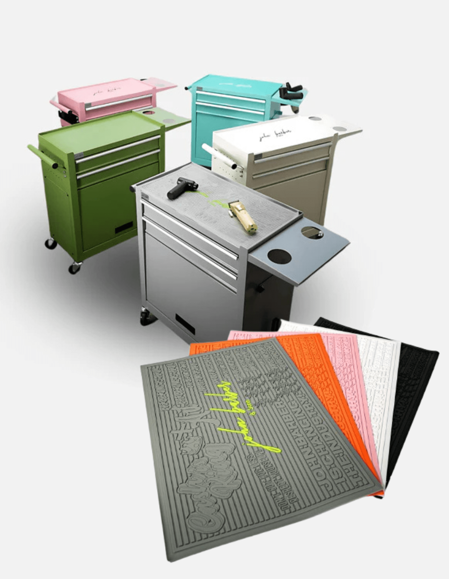 مجموعة المحطة: عربة الحلاقة + حصيرة المحطة