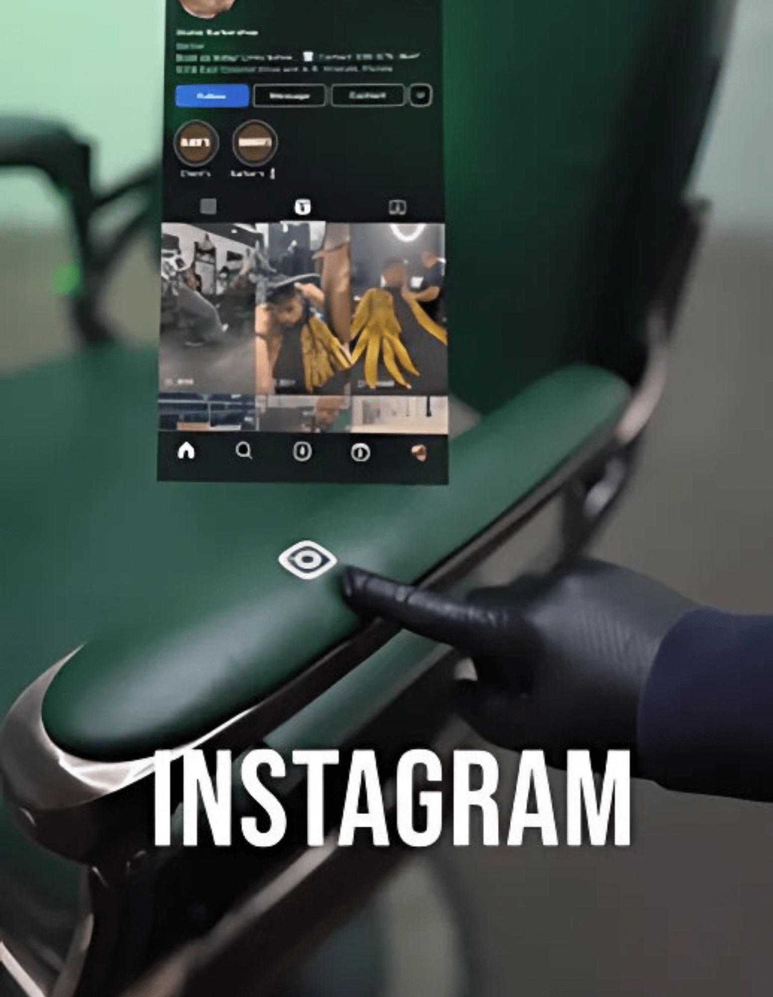 CWYC Embroidered Armrests with Integrated NFC Chip for a "Smart" Barber Chair