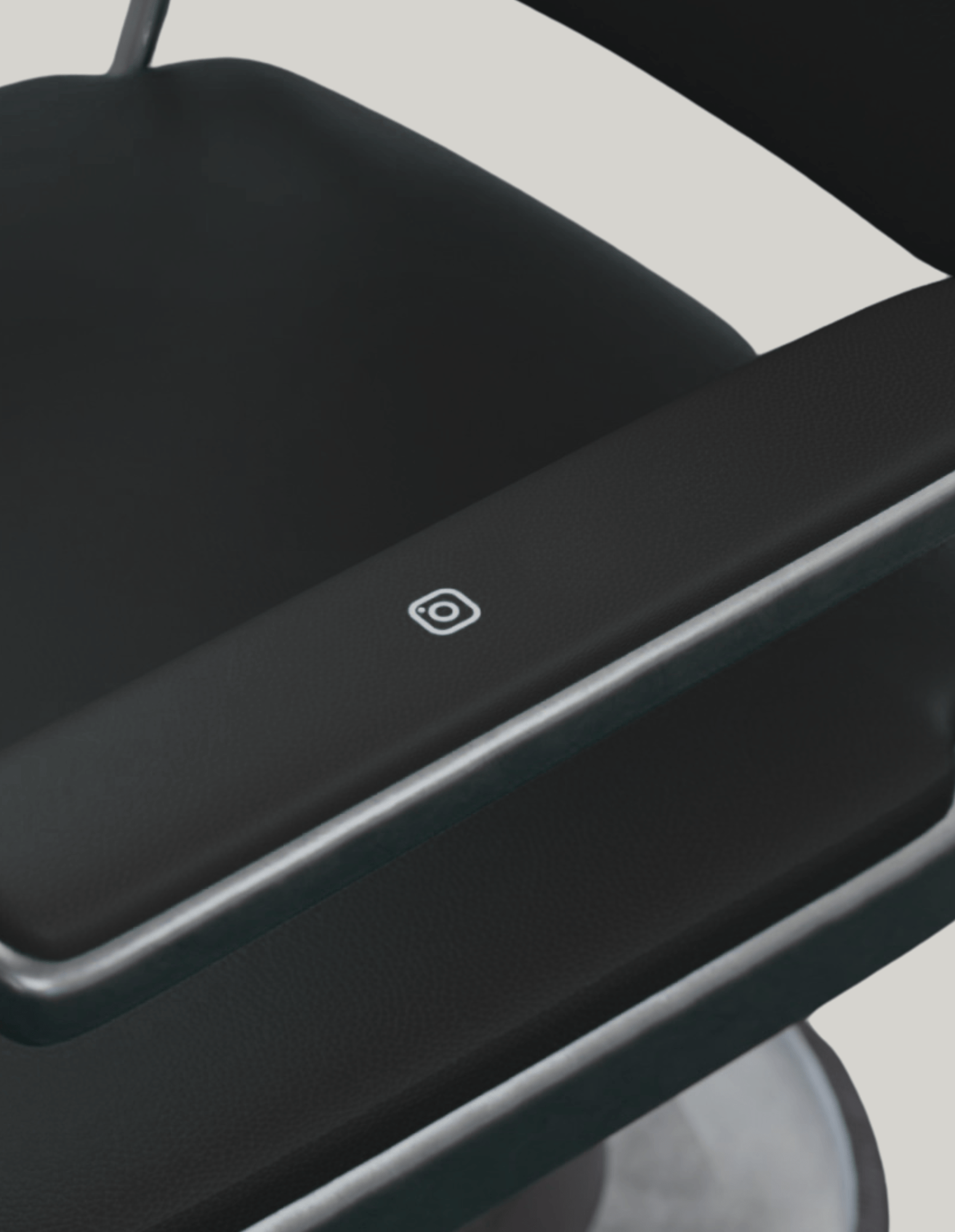 CWYC Embroidered Armrests with Integrated NFC Chip for a "Smart" Barber Chair