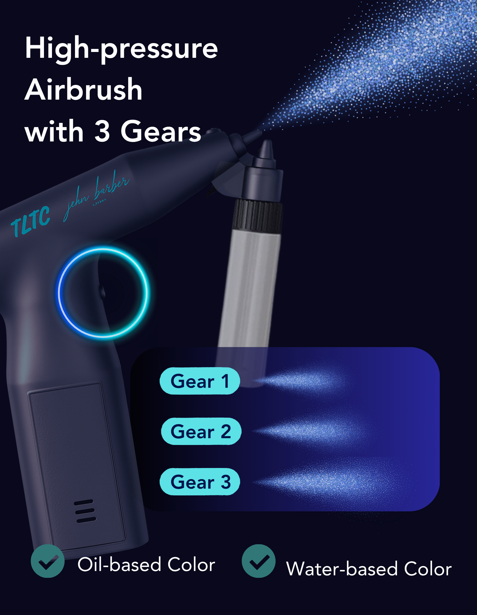 TLTC 1.0 – Barber Airbrush Pistol NO CLOGGING