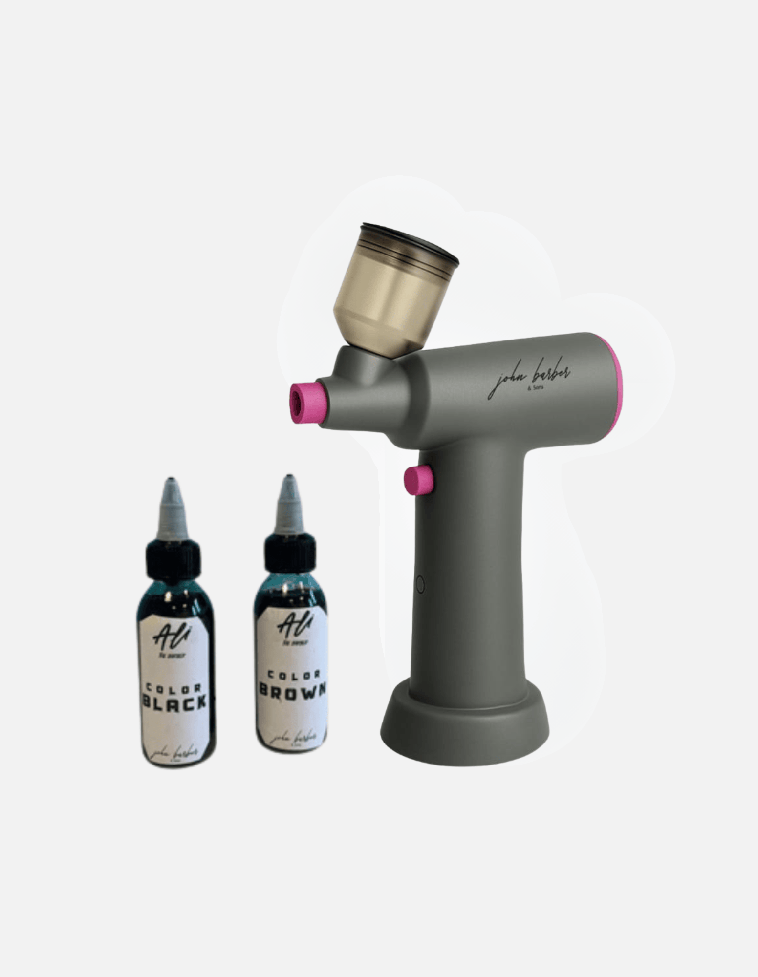 Airbrush line-up pistole pro maskování a zvýraznění barvy vlasů