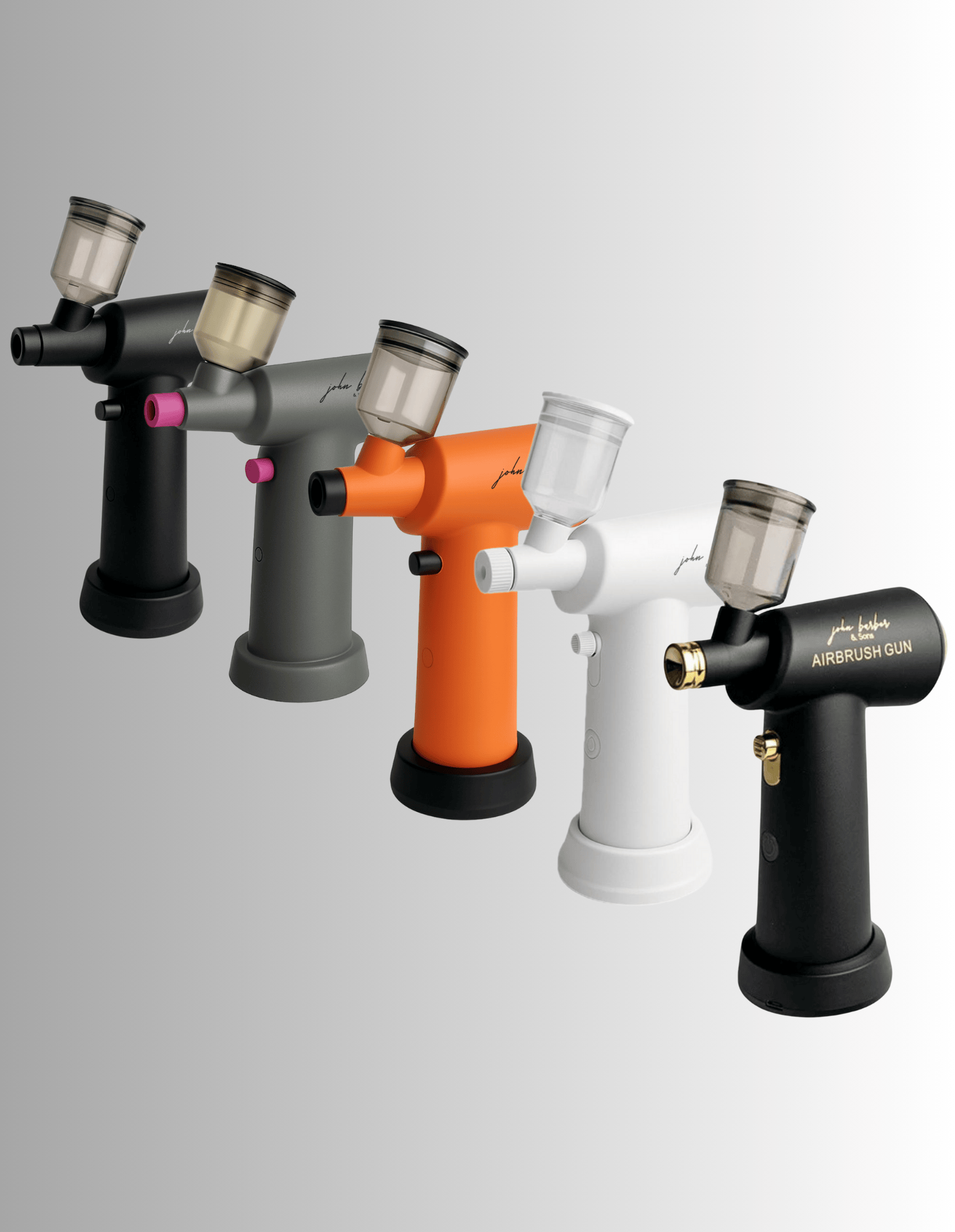 Airbrush line-up pistole pro maskování a zvýraznění barvy vlasů