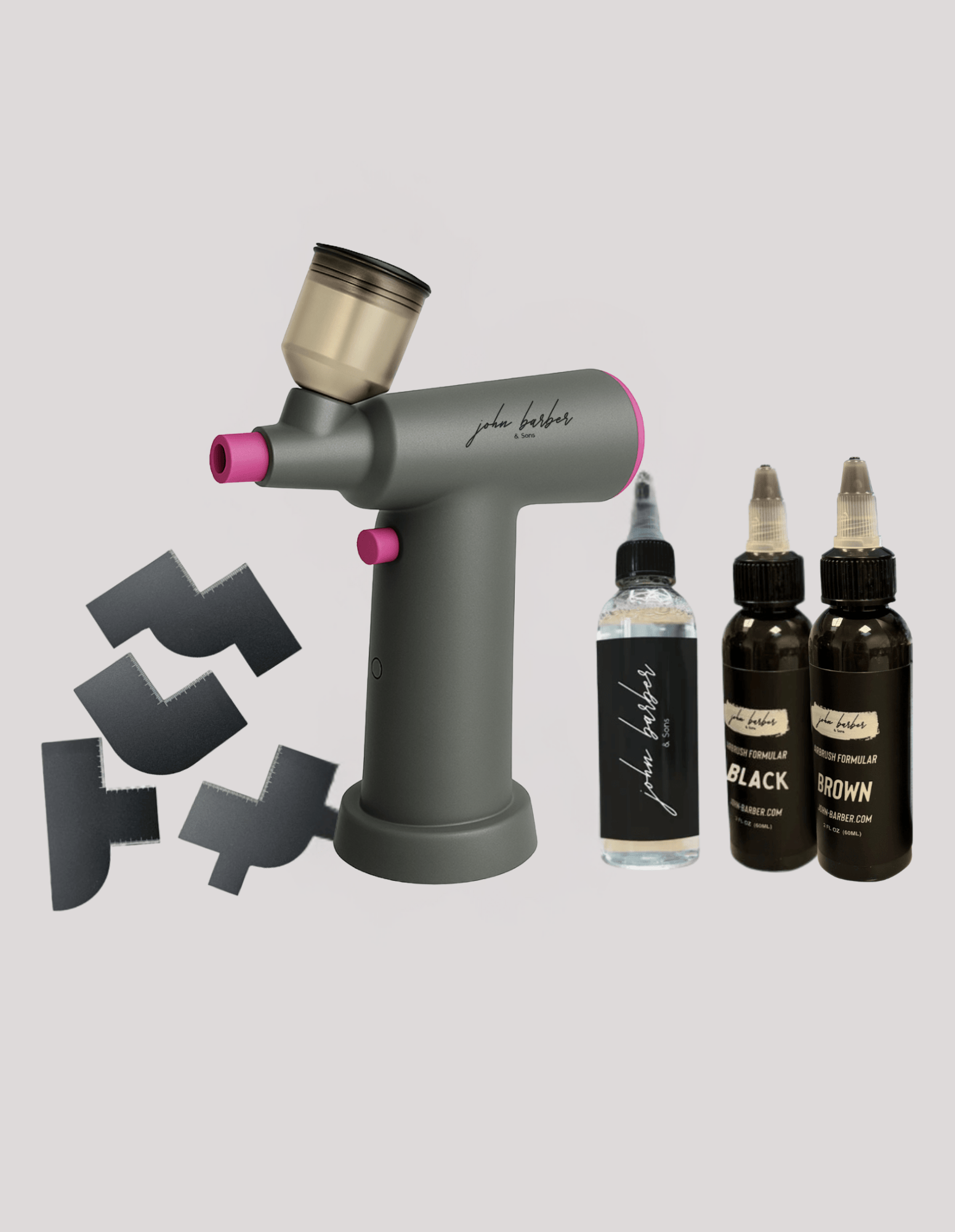 Airbrush Set für Barbiere und Friseure – Präzisionswerkzeug für Line-Up und Fade