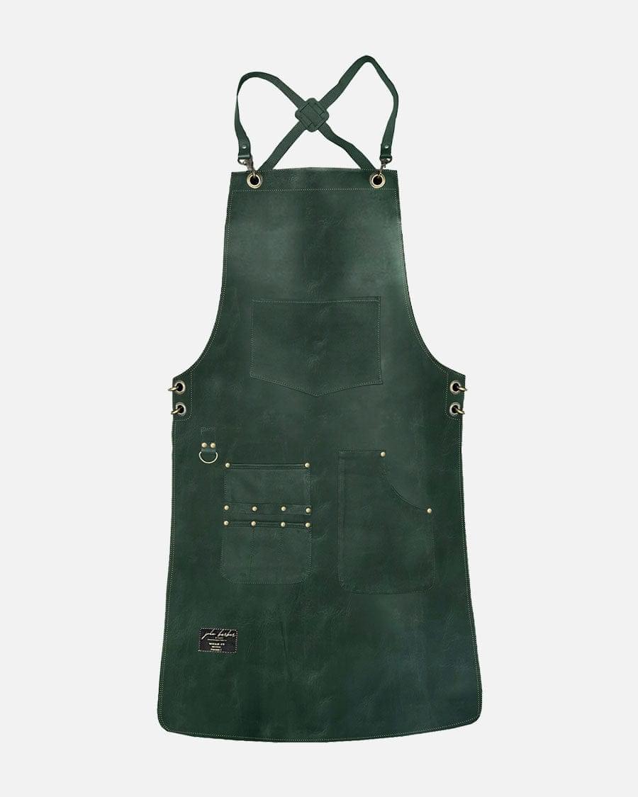 johnbarbersons Grün Barber & Friseur Schürze aus echtem Leder